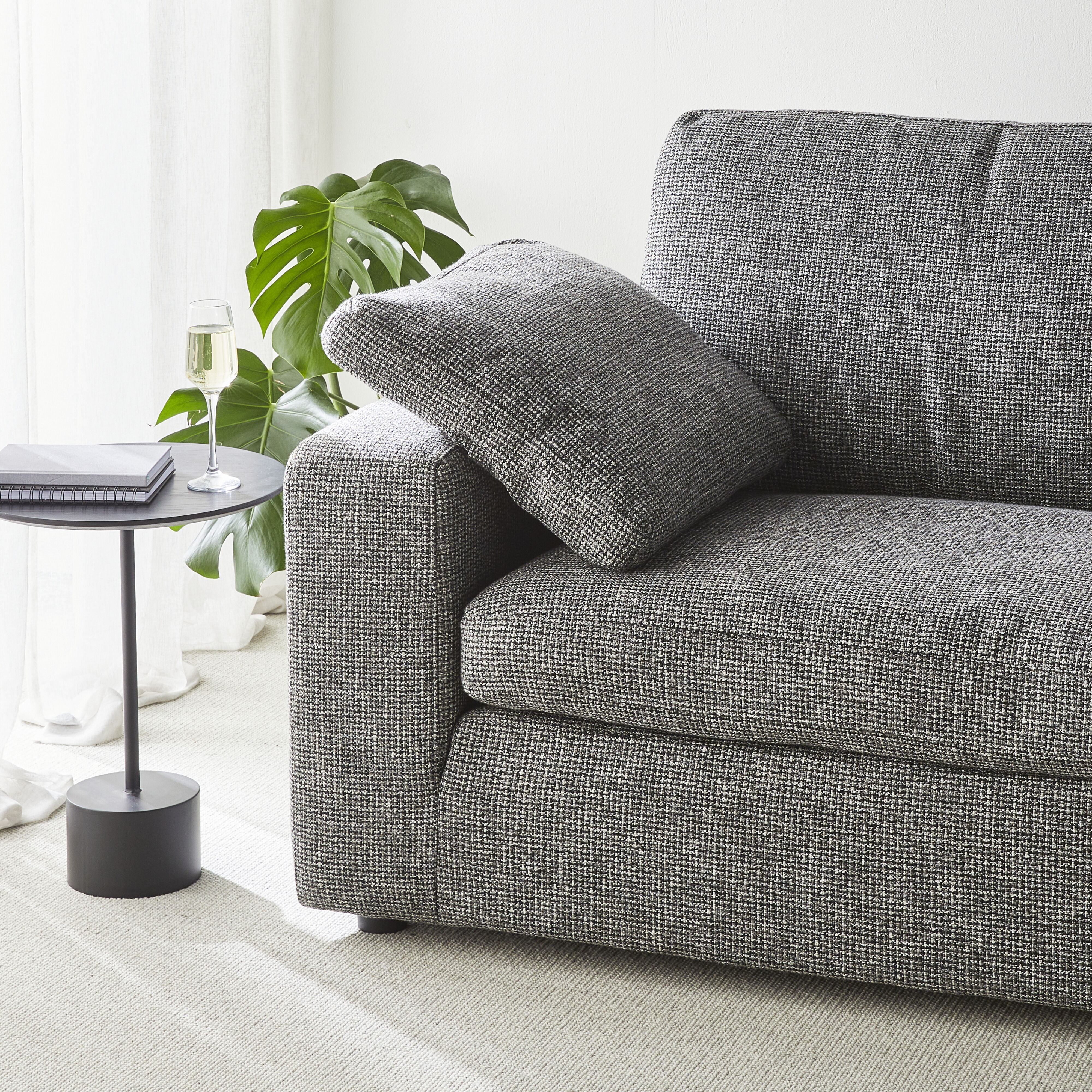 Blakely 3 Seater Sofa Asher Steel - Image 9