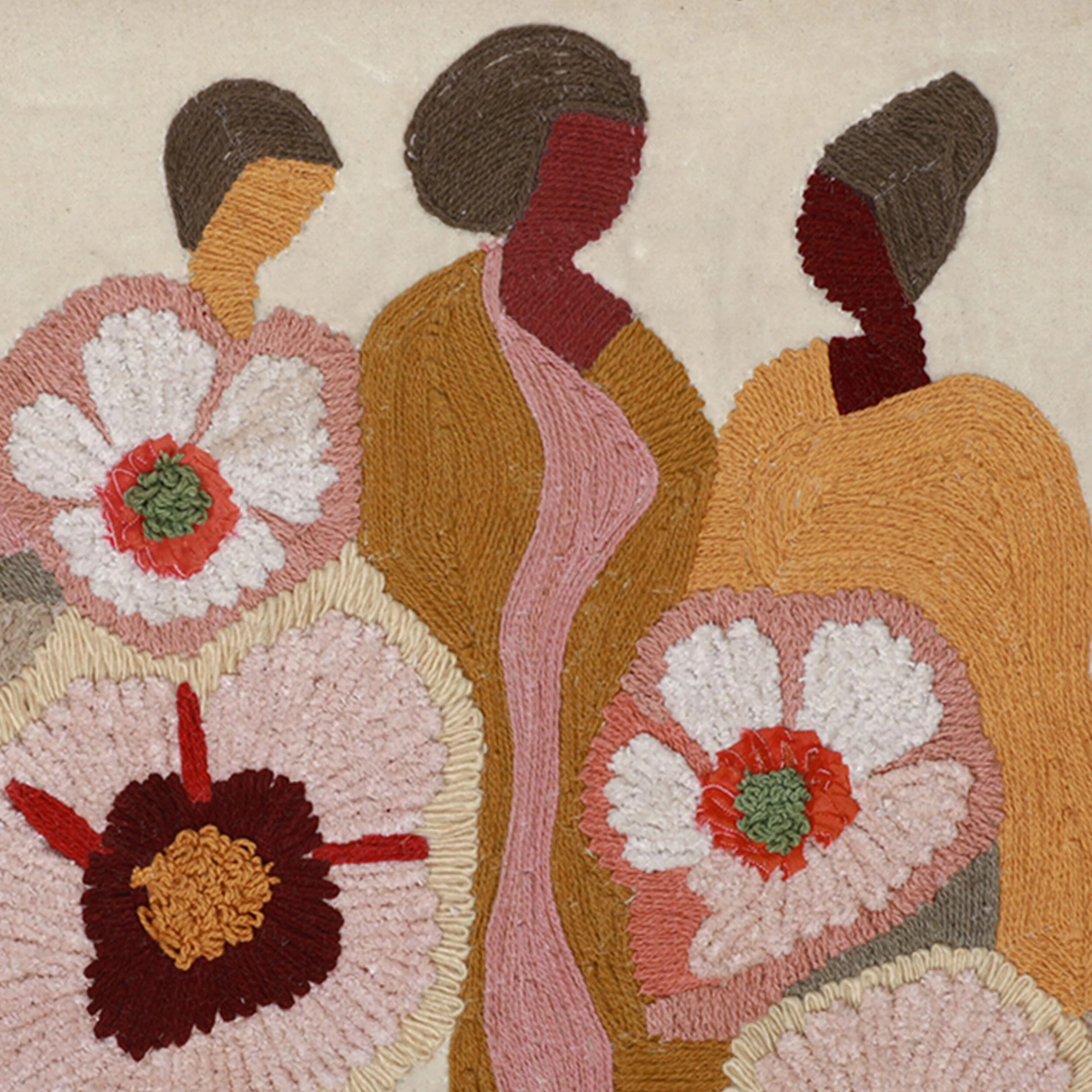 Bloomed Muses Embroidered Framed Wall Art - Image 2