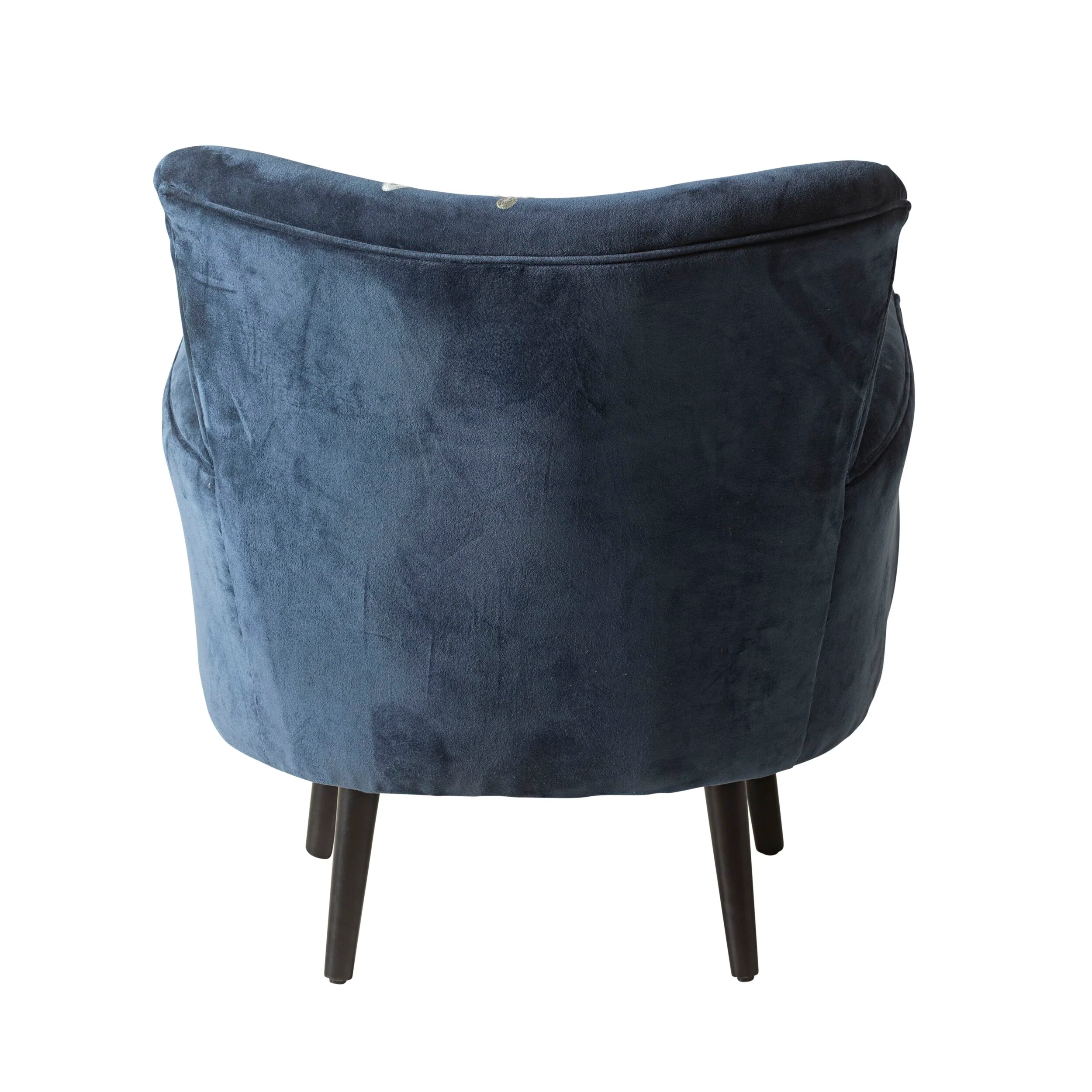 Blooms Embroidered Armchair Indigo - Image 4