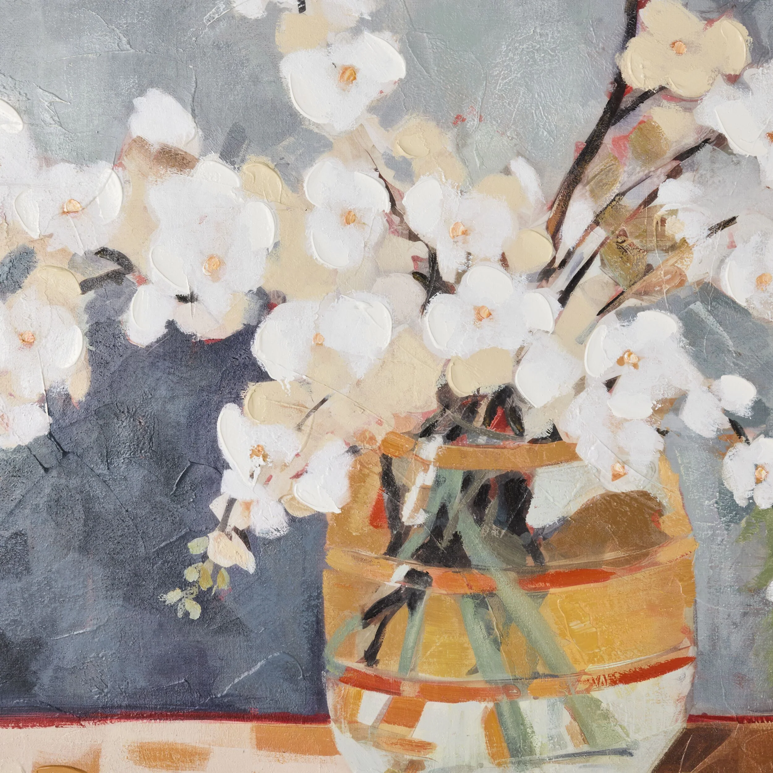 Blossom Beautiful Framed Hessian Print 100x140cm - Image 2