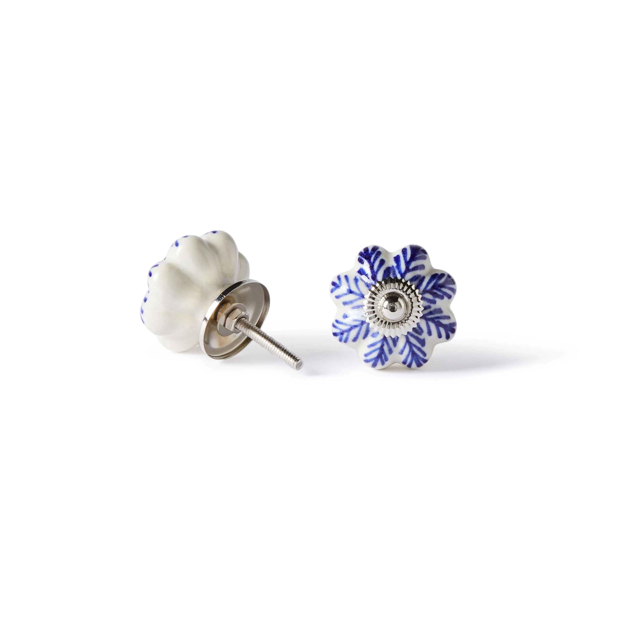 Blue Flower Branch Knob 4.5cm - Image 3