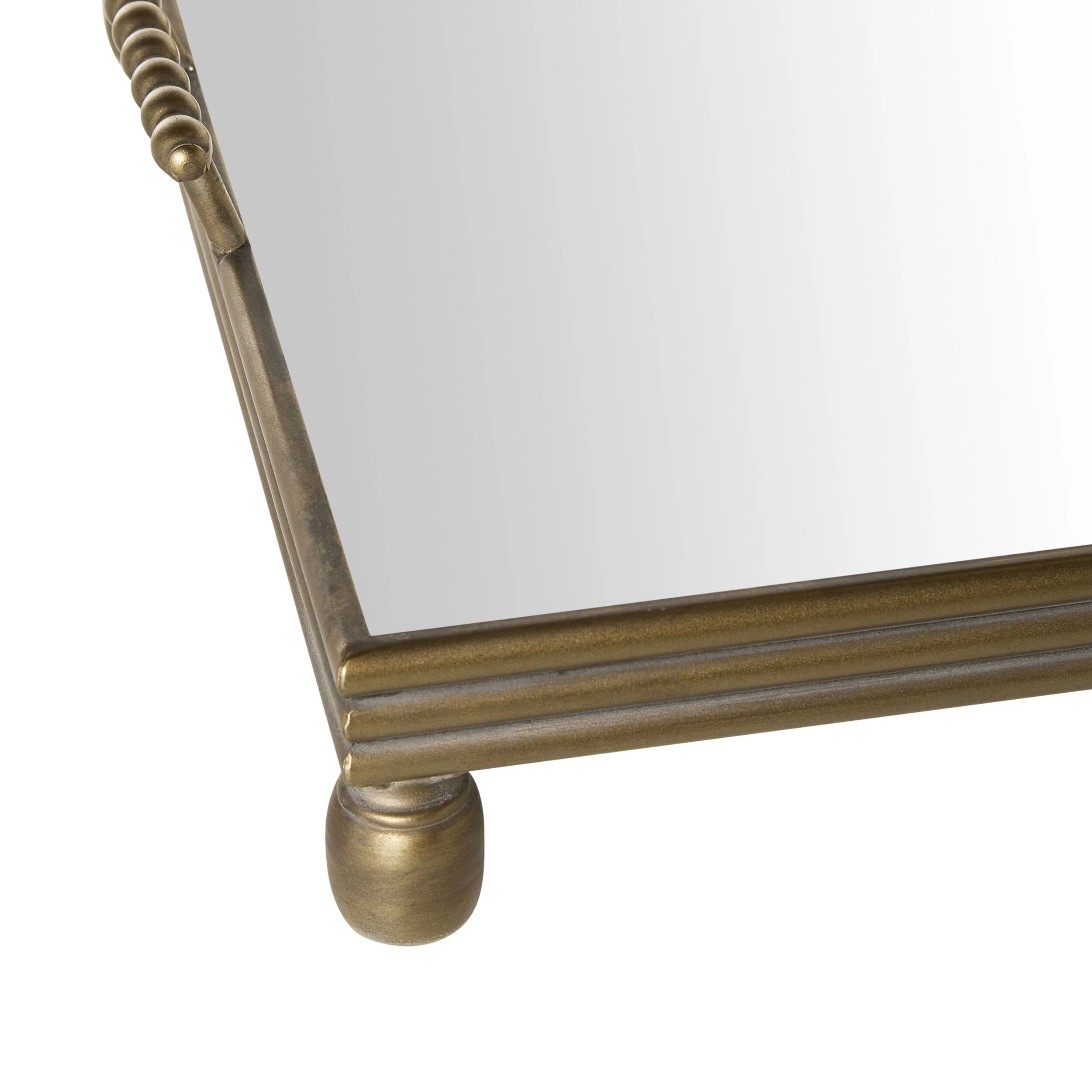 Bobble Handle Mirrored Tray 56cm - Image 3