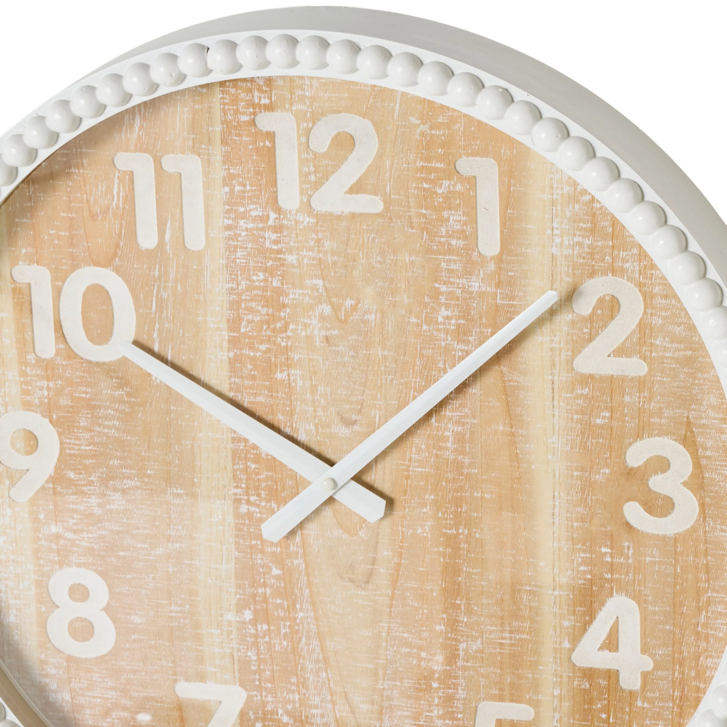 Bobble Wall Clock White 50x50x6.5cm - Image 2