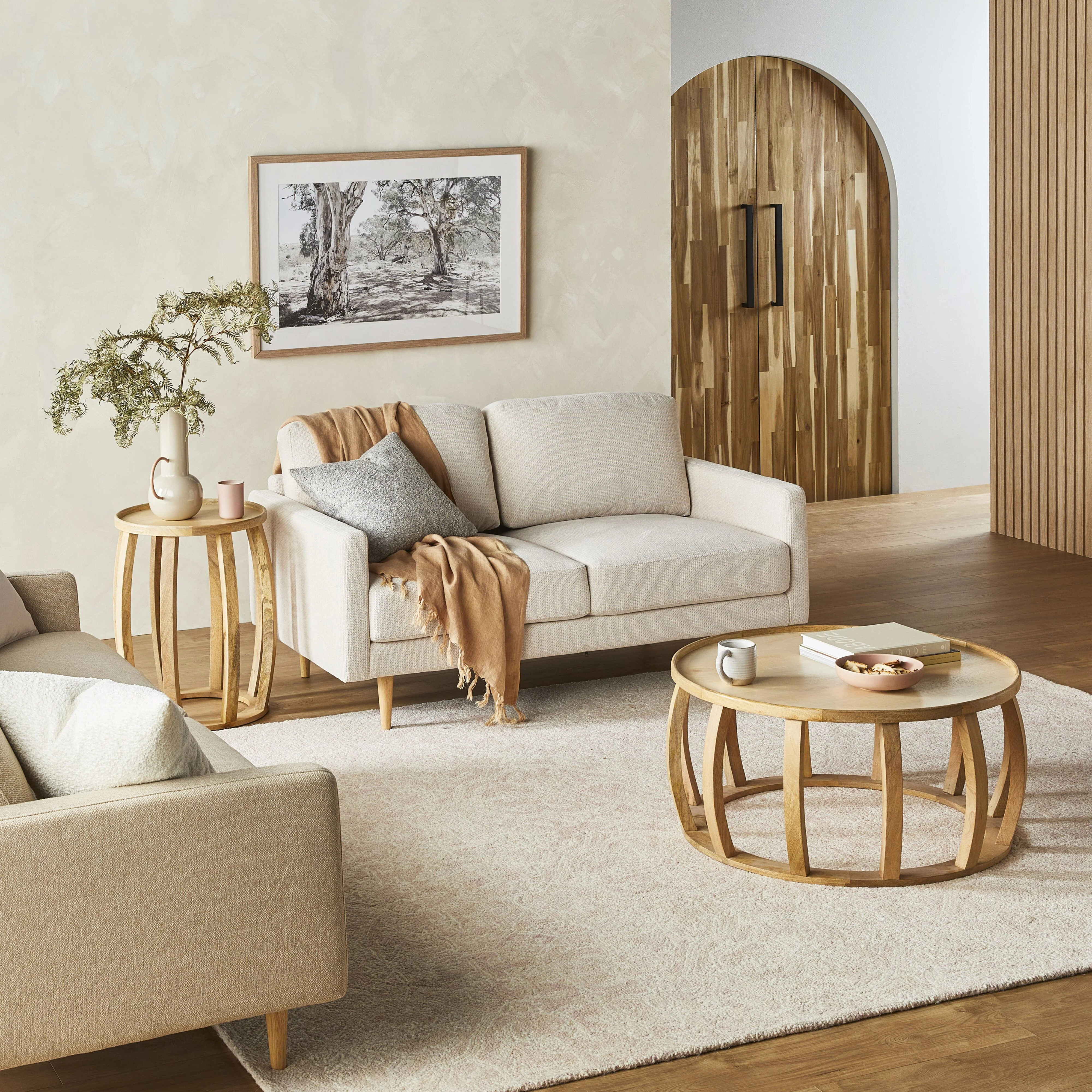 Boden 2 Seater Sofa Sorrento Almond - Image 8