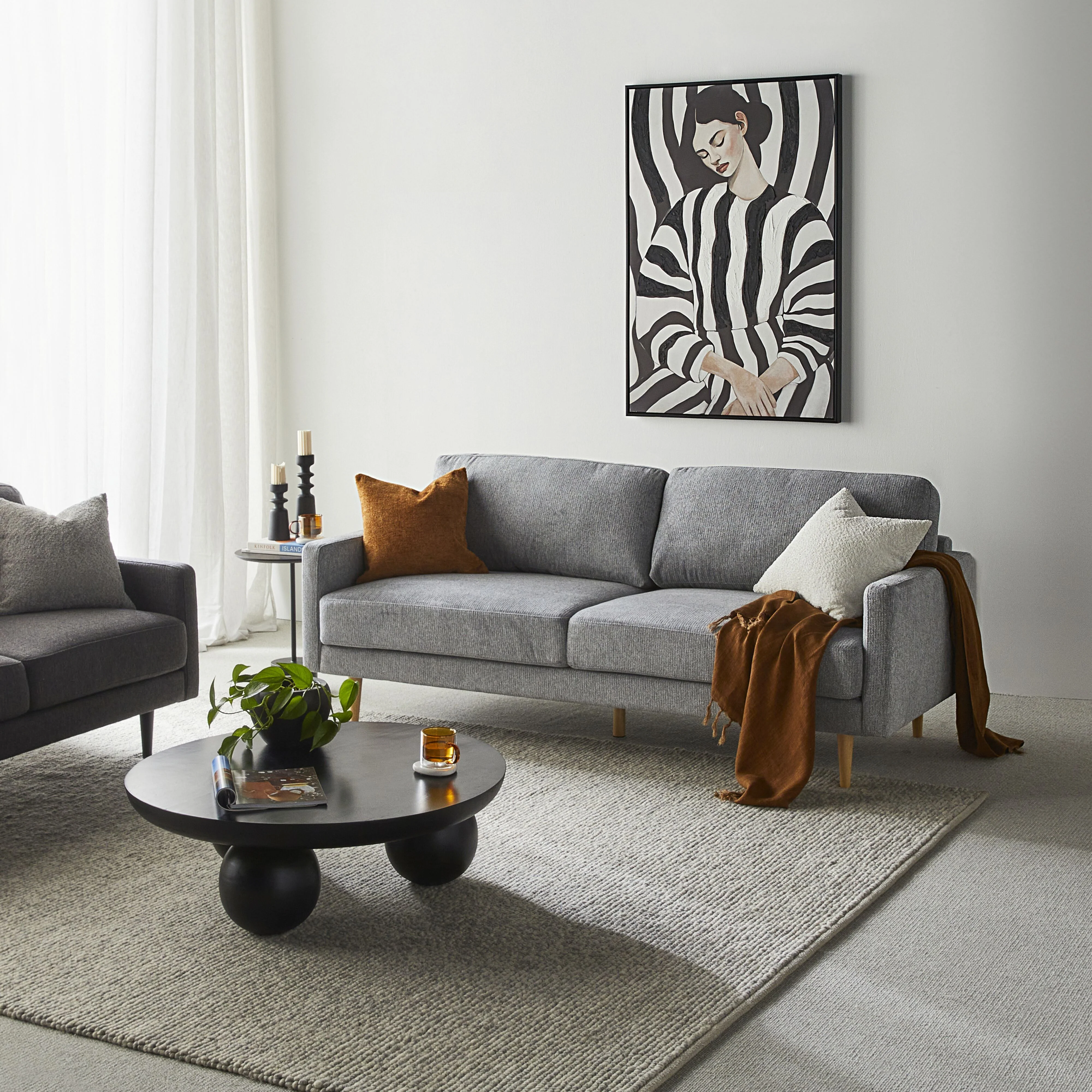 Boden 3 Seater Sofa Sorrento Shadow - Image 7