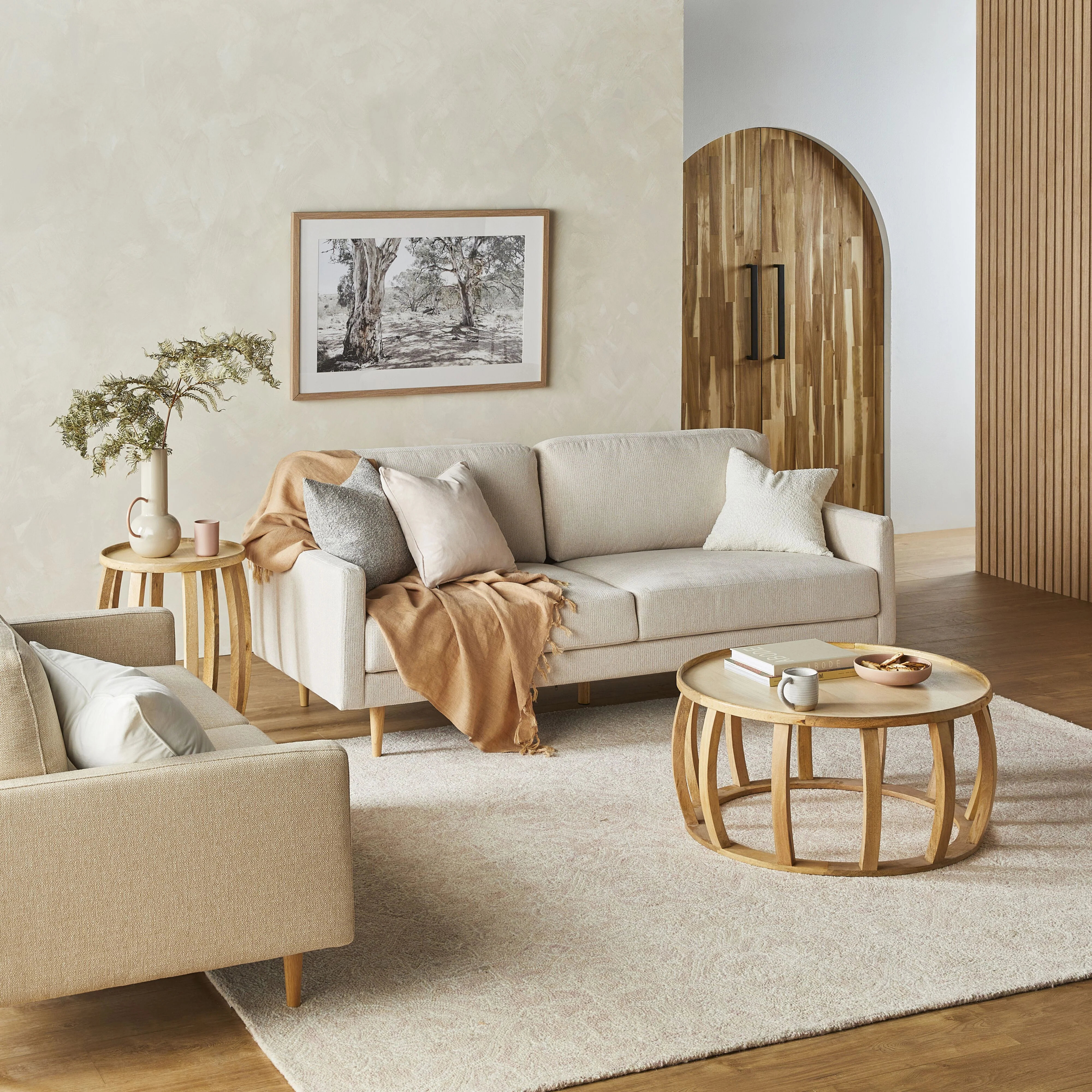 Boden 3 Seater Sofa Sorrento Almond - Image 8