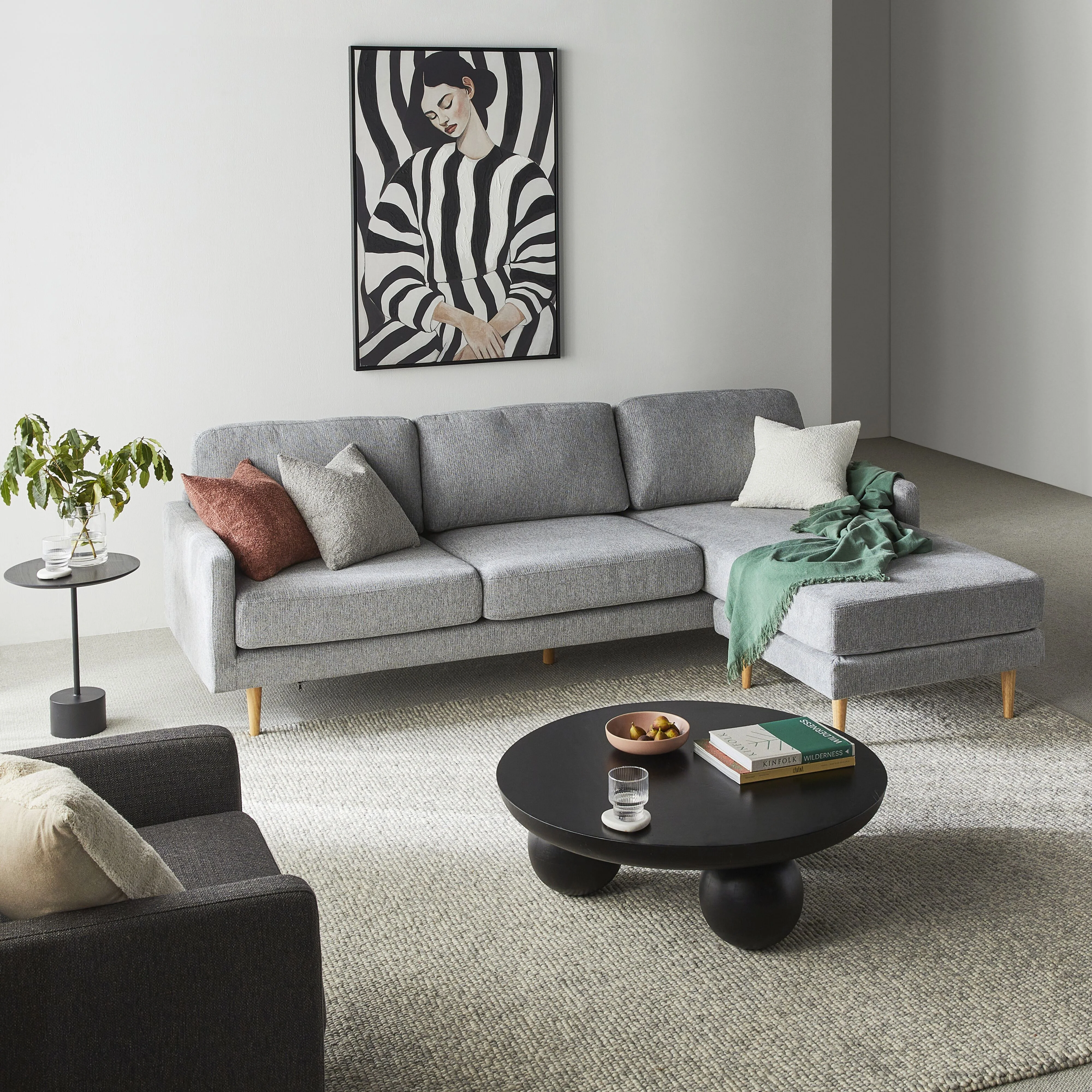 Boden 3 Seater Sofa with Reversible Chaise Sorrento Shadow - Image 11