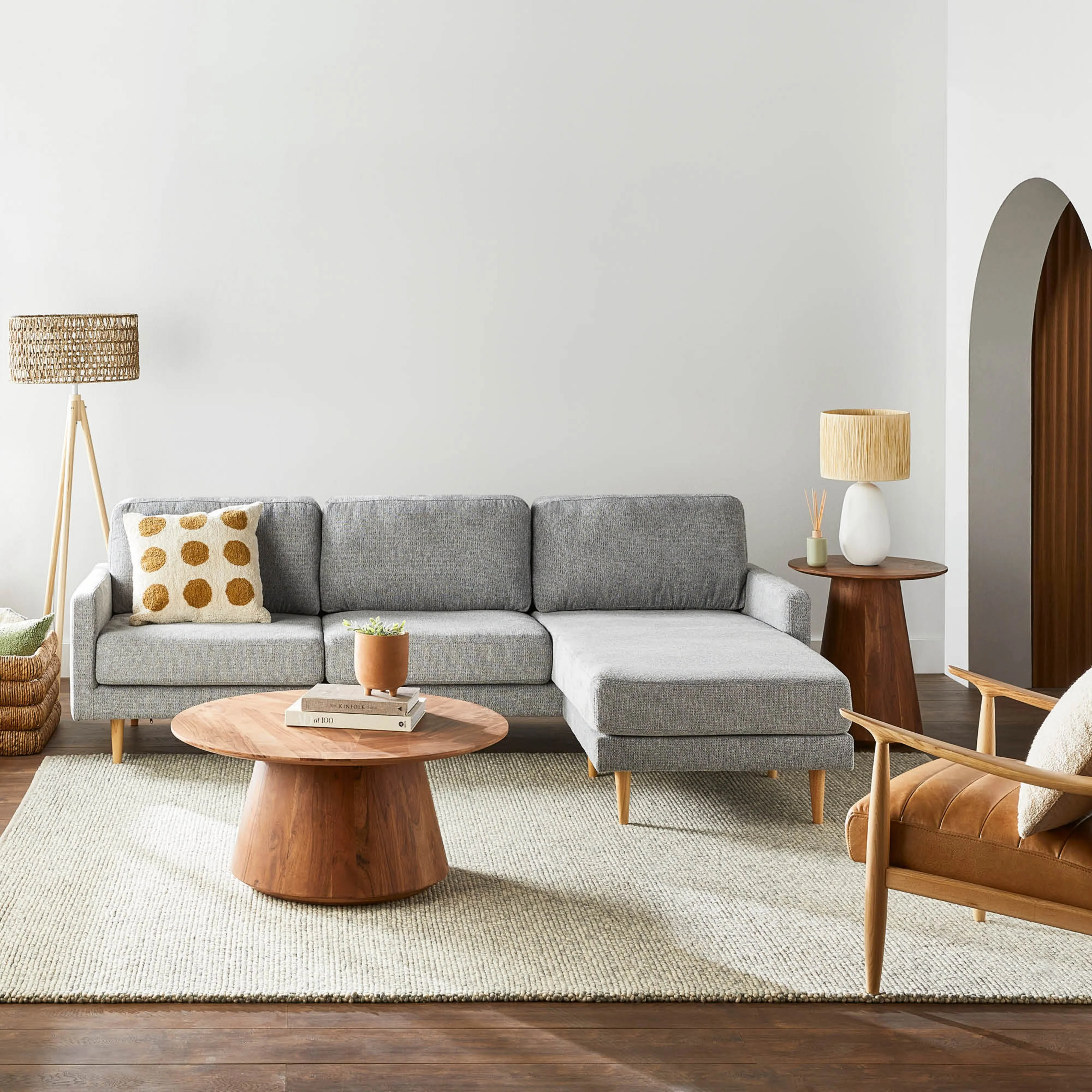 Boden 3 Seater Sofa with Reversible Chaise Sorrento Shadow - Image 7
