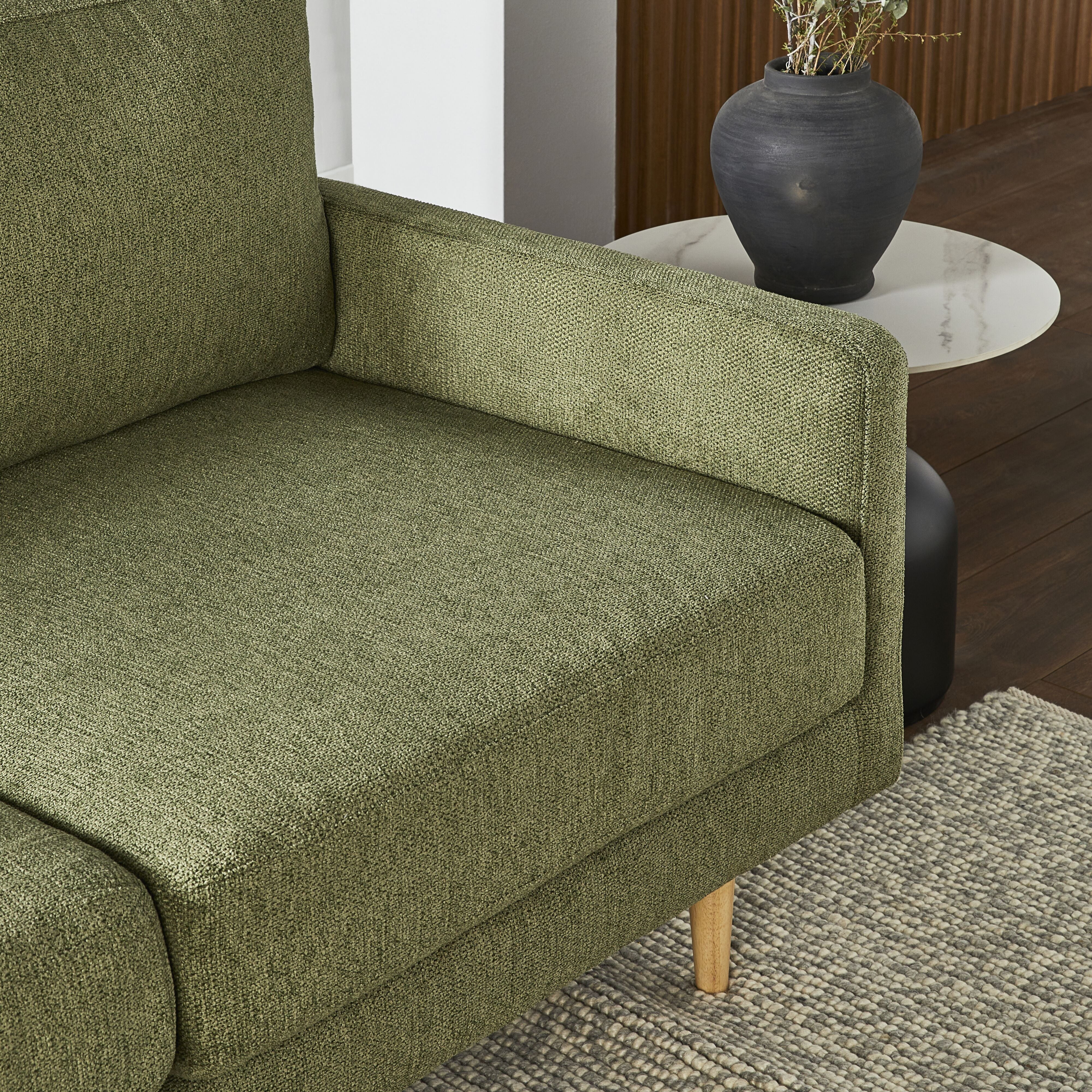 Boden 3 Seater Sofa with Reversible Chaise Sorrento Olive - Image 10