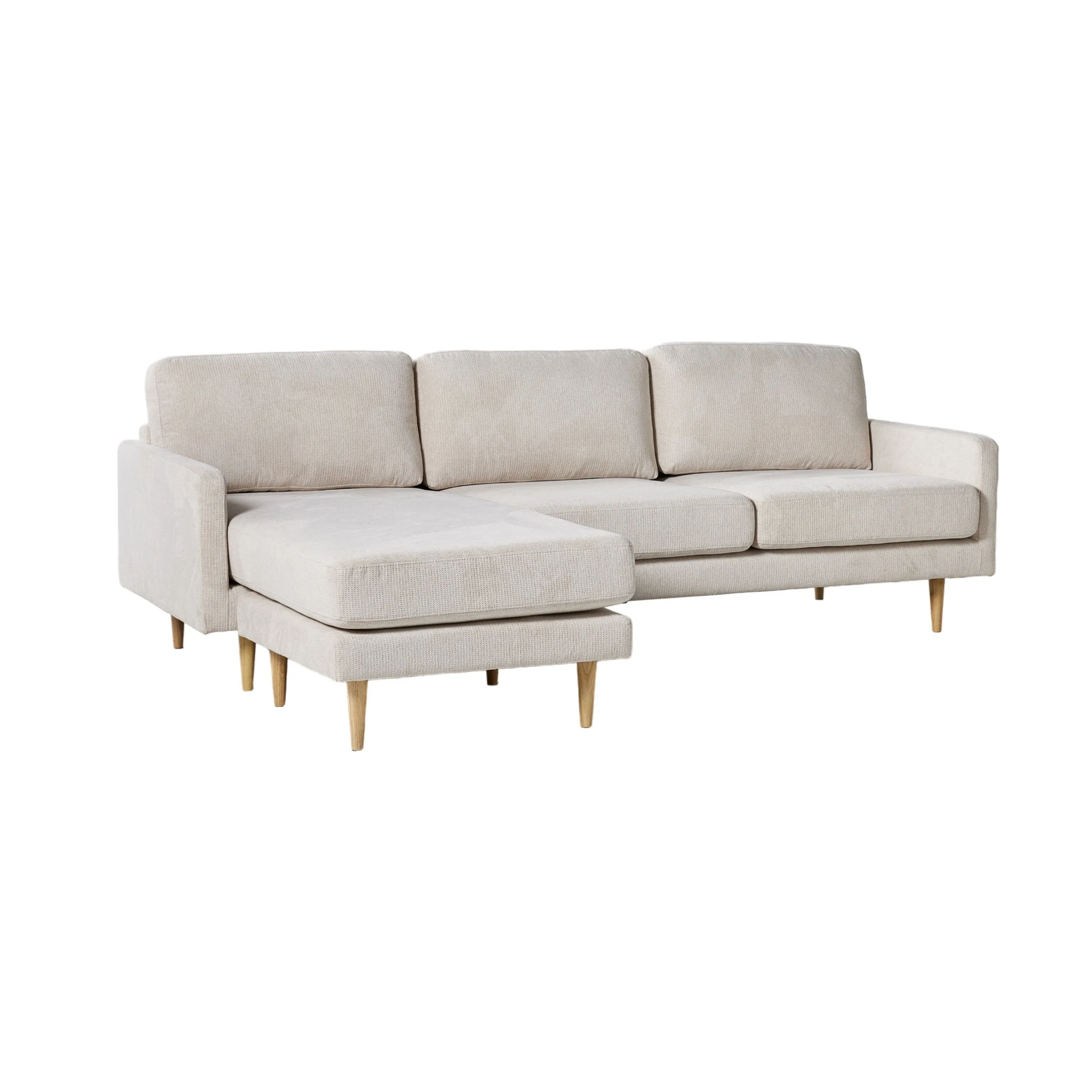 Boden 3 Seater Sofa with Reversible Chaise Sorrento Almond - Image 2