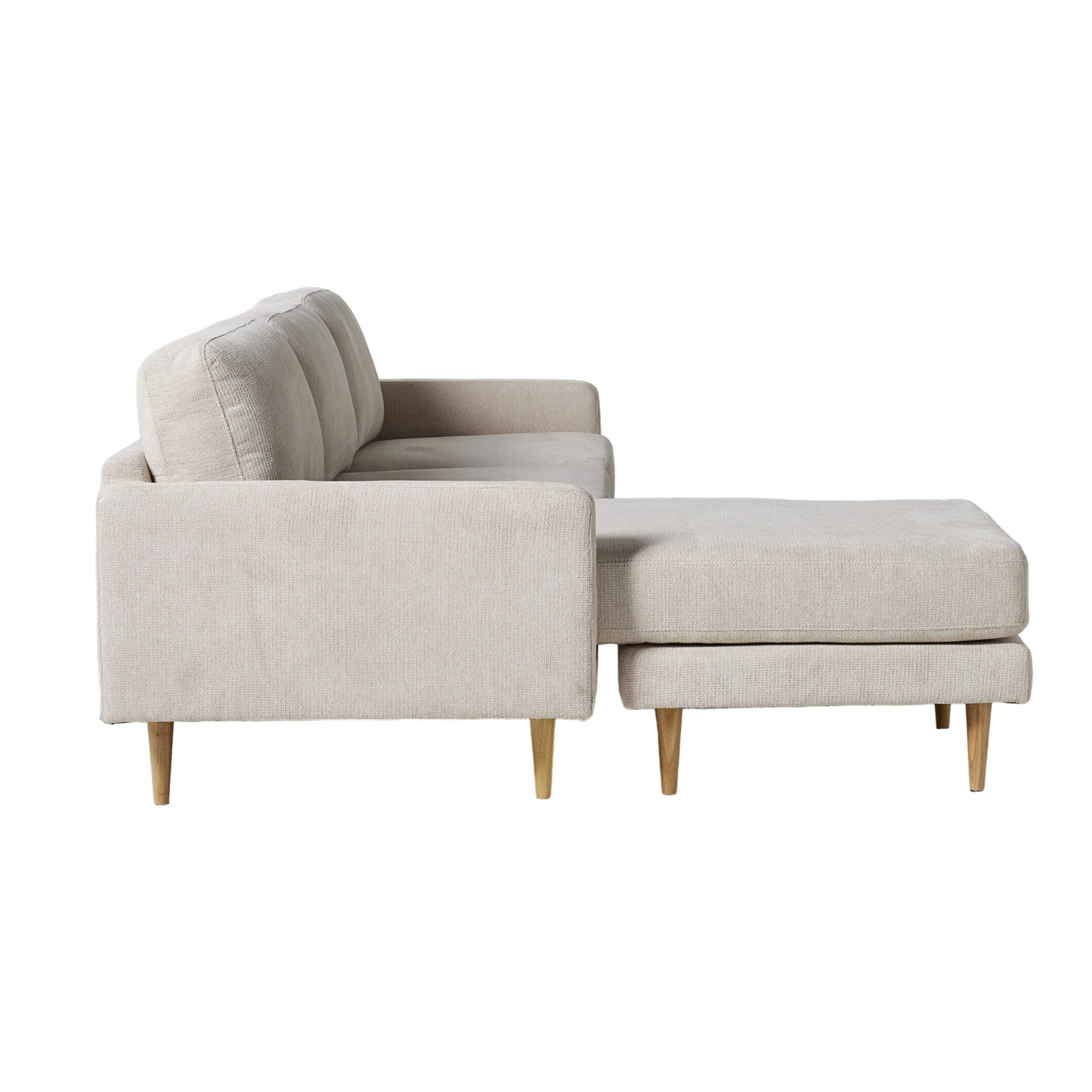 Boden 3 Seater Sofa with Reversible Chaise Sorrento Almond - Image 3