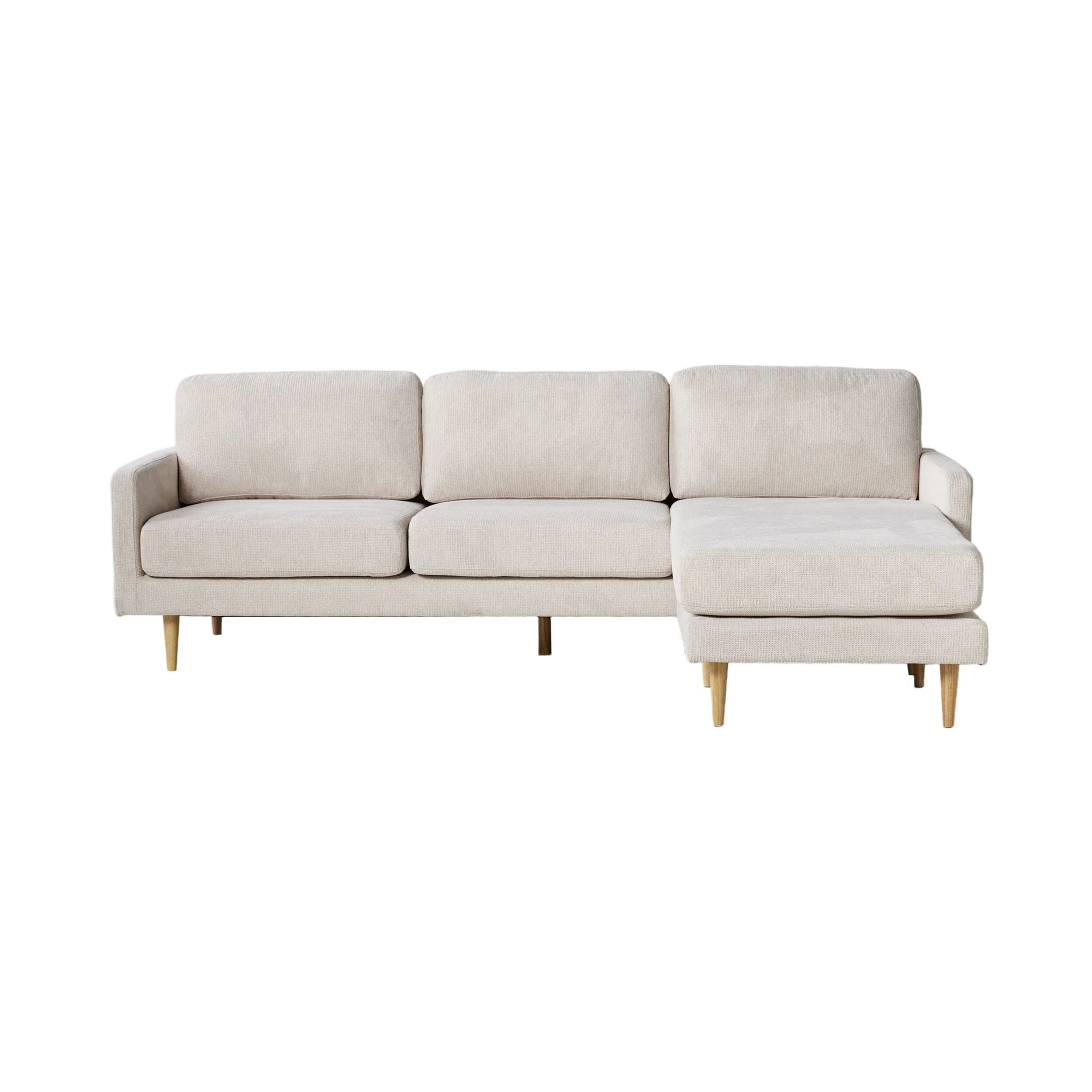 Boden 3 Seater Sofa with Reversible Chaise Sorrento Almond - Image 5