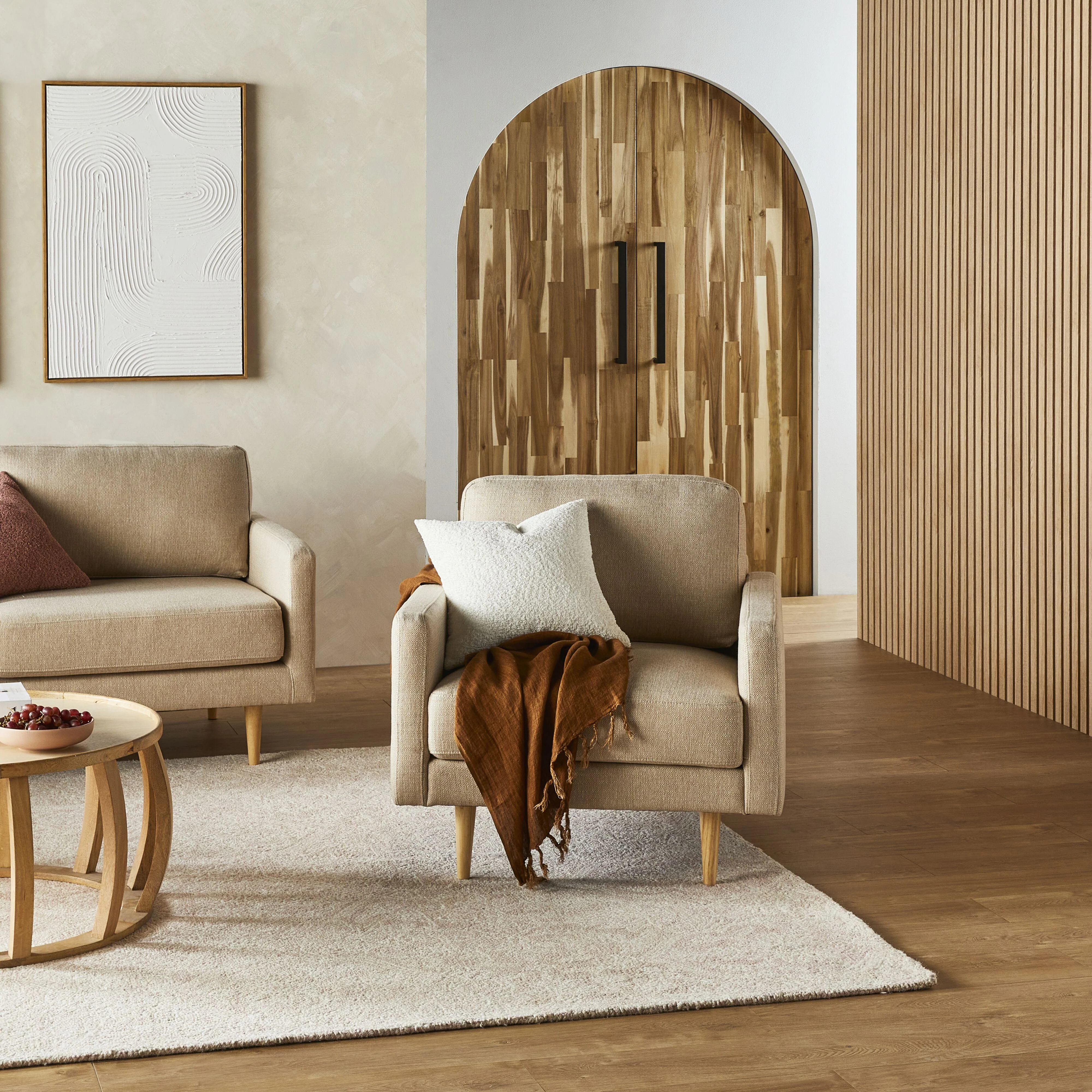 Boden Armchair Amalfi Parchment - Image 9