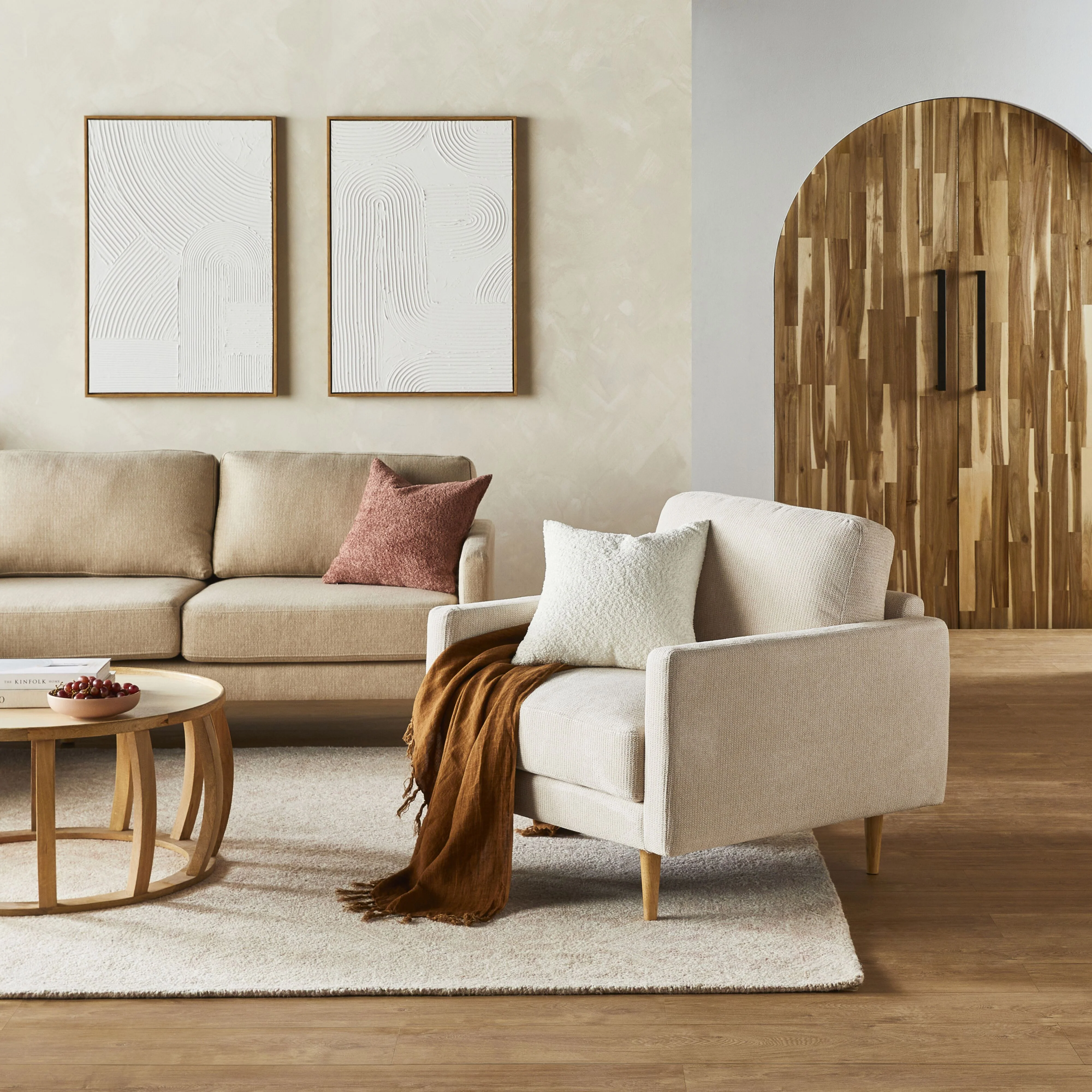 Boden Armchair Sorrento Almond - Image 7