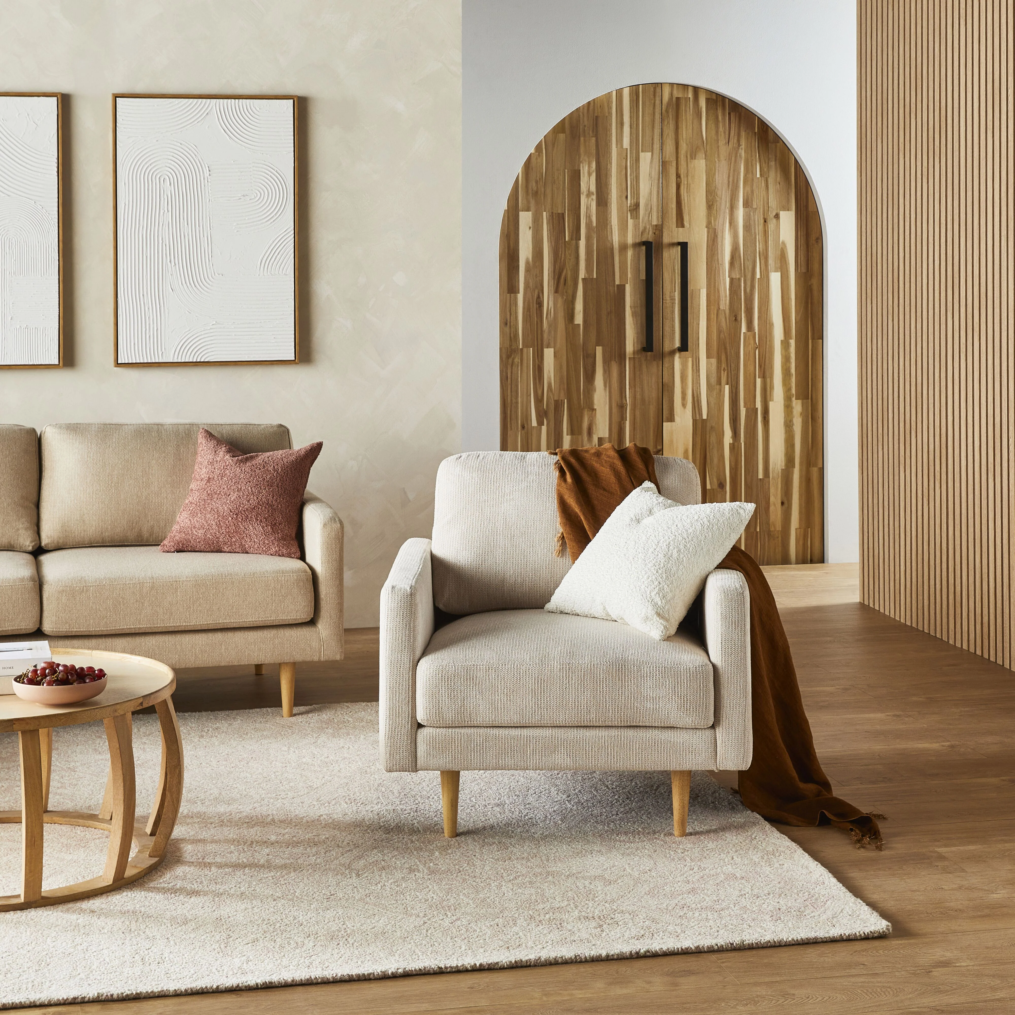 Boden Armchair Sorrento Almond - Image 8