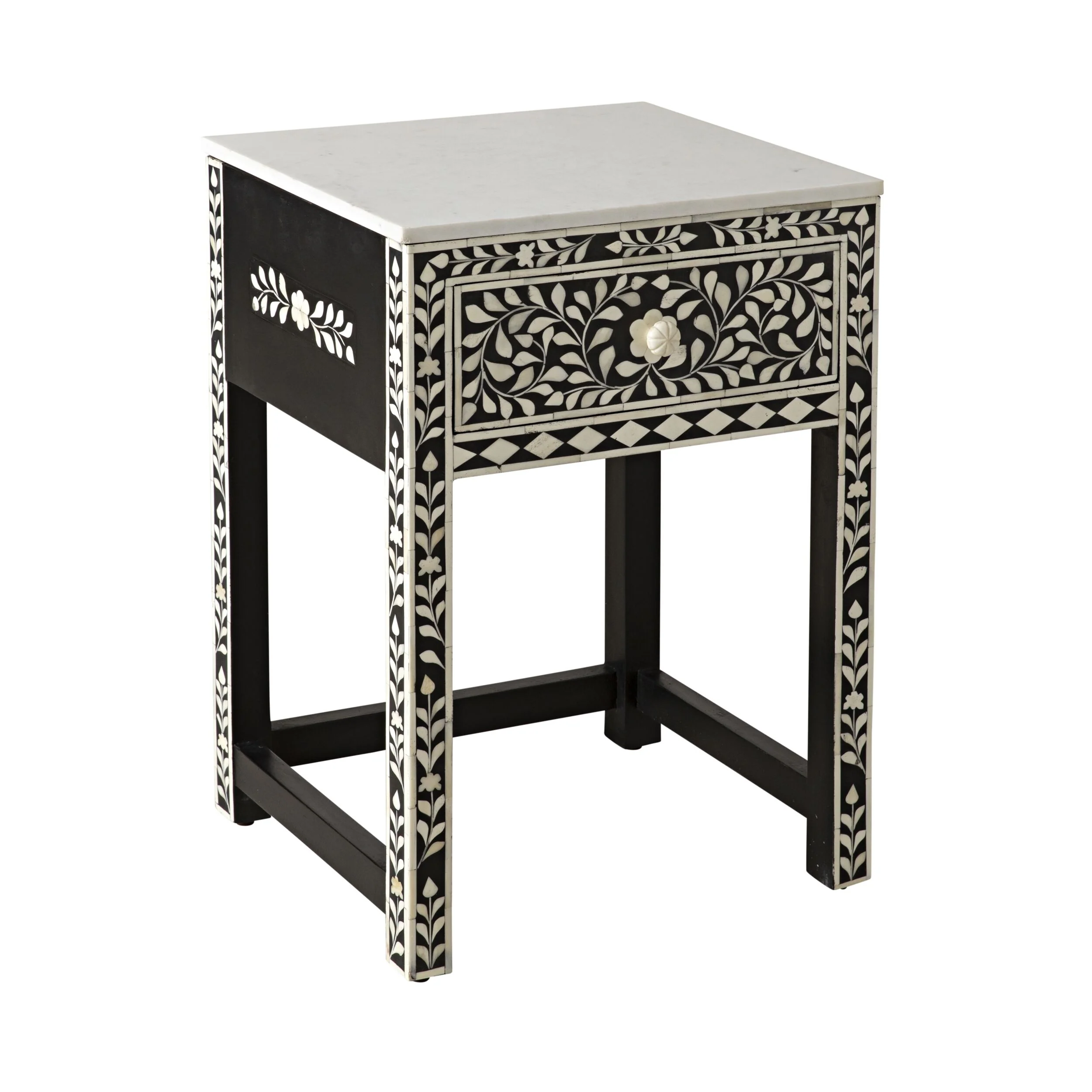 Bone Inlay Bedside Black - Image 2