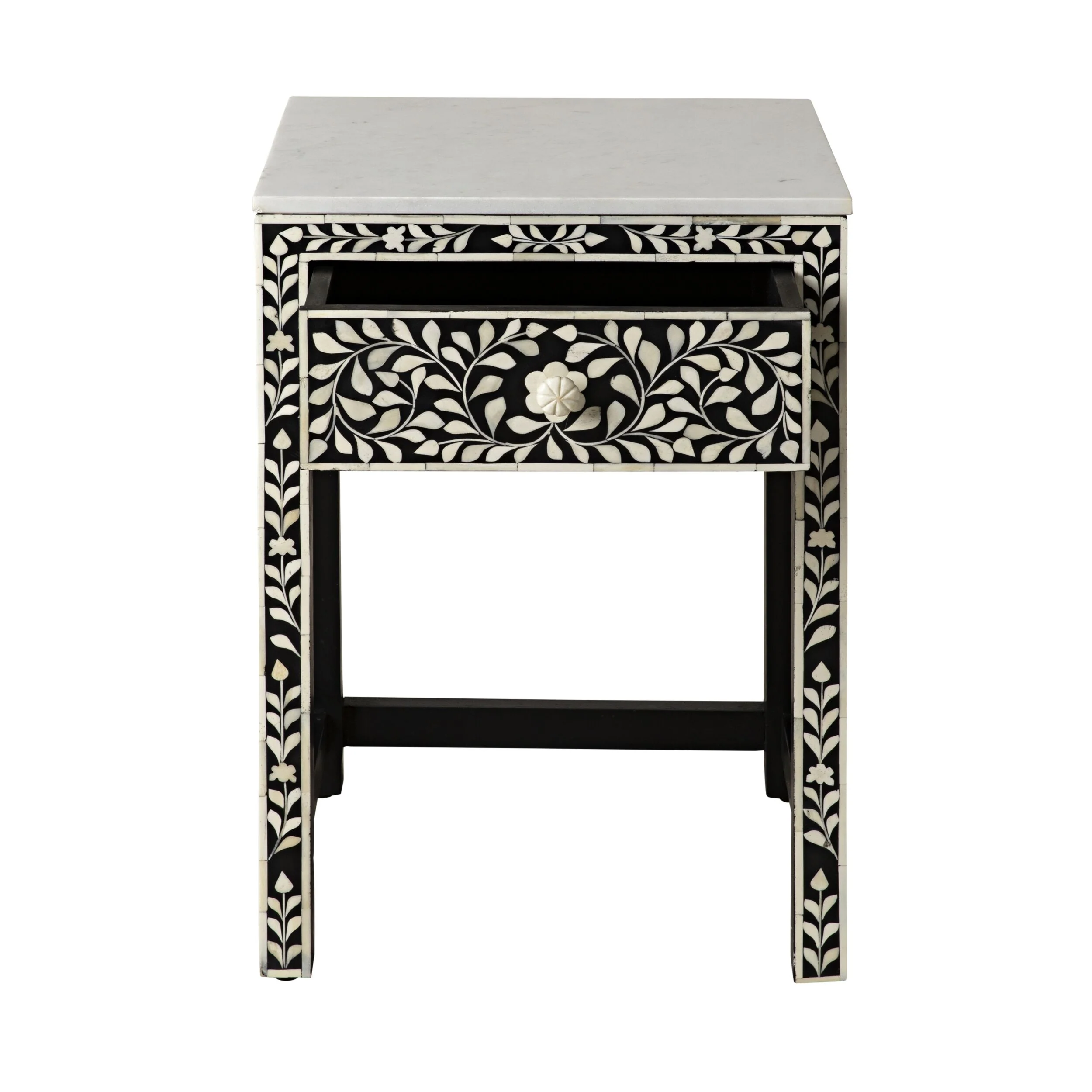Bone Inlay Bedside Black - Image 5