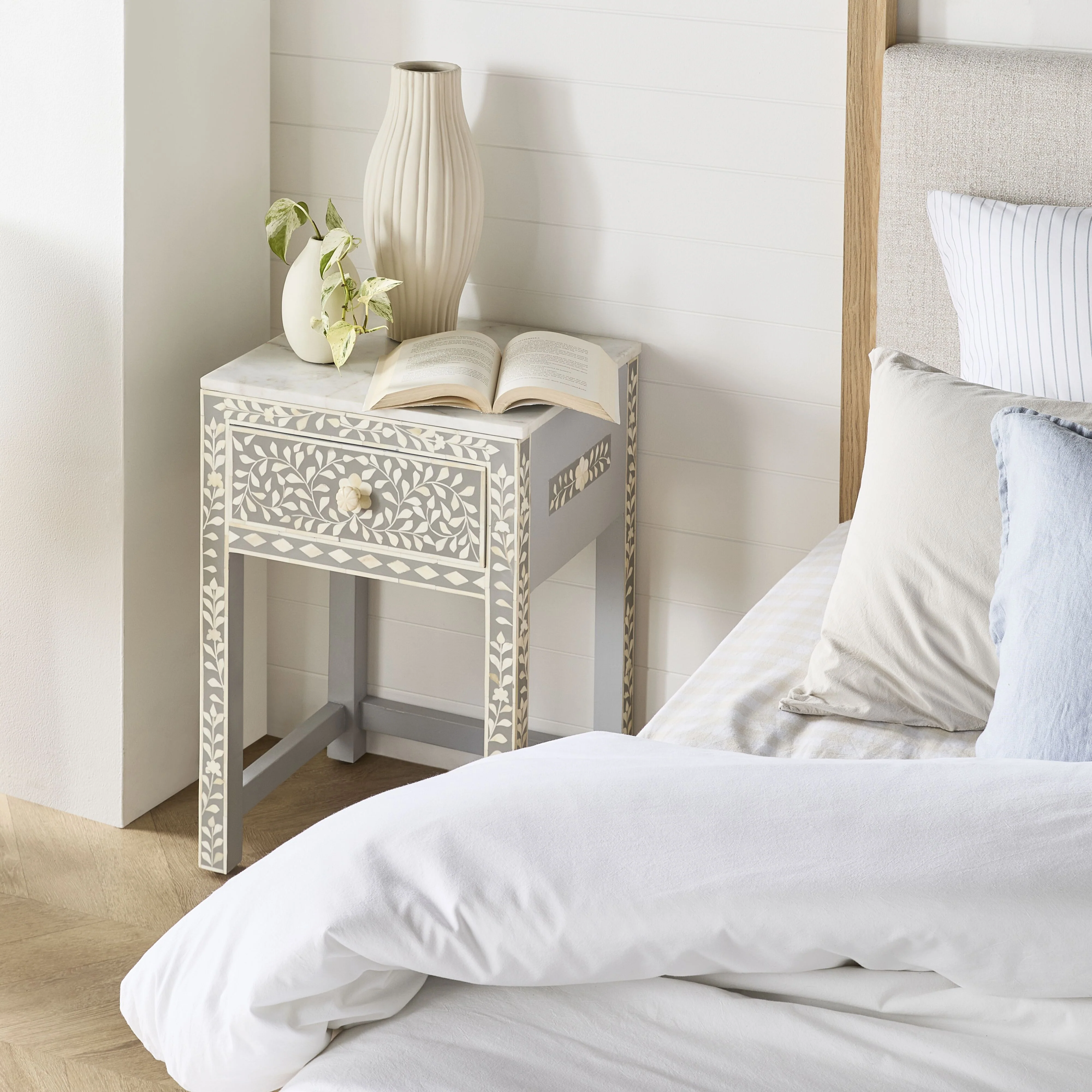 Bone Inlay Bedside Light Grey - Image 10
