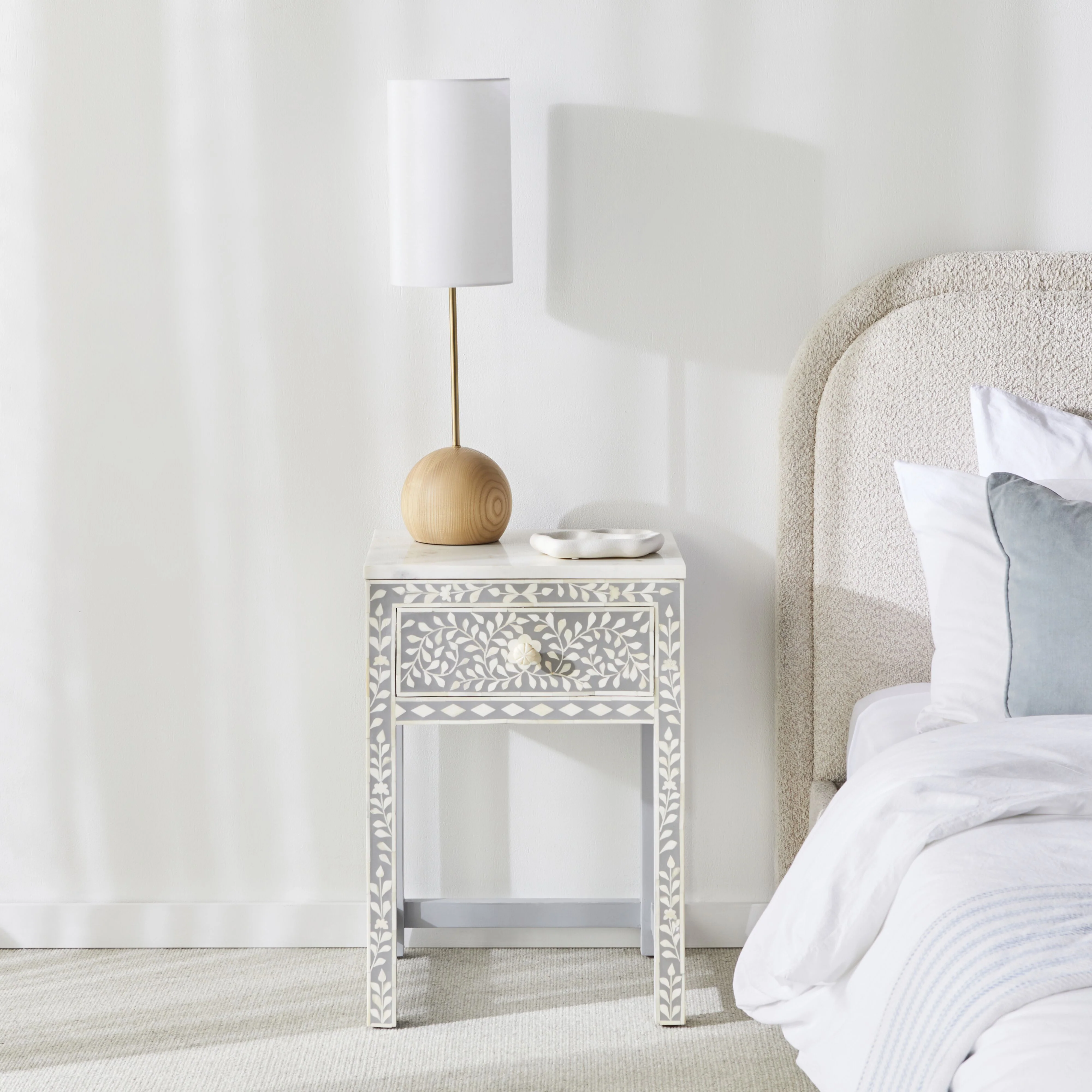 Bone Inlay Bedside Light Grey - Image 11