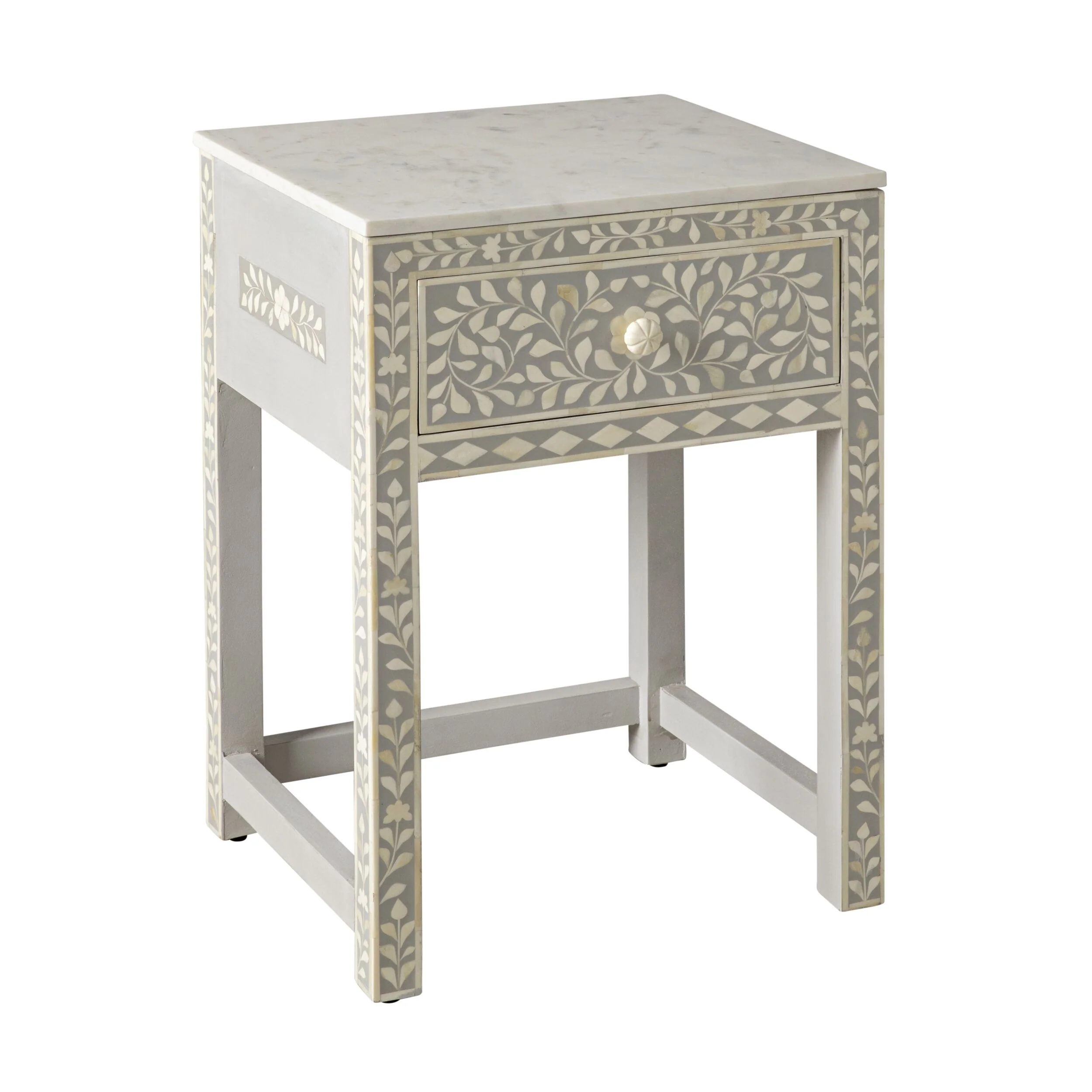 Bone Inlay Bedside Light Grey - Image 2