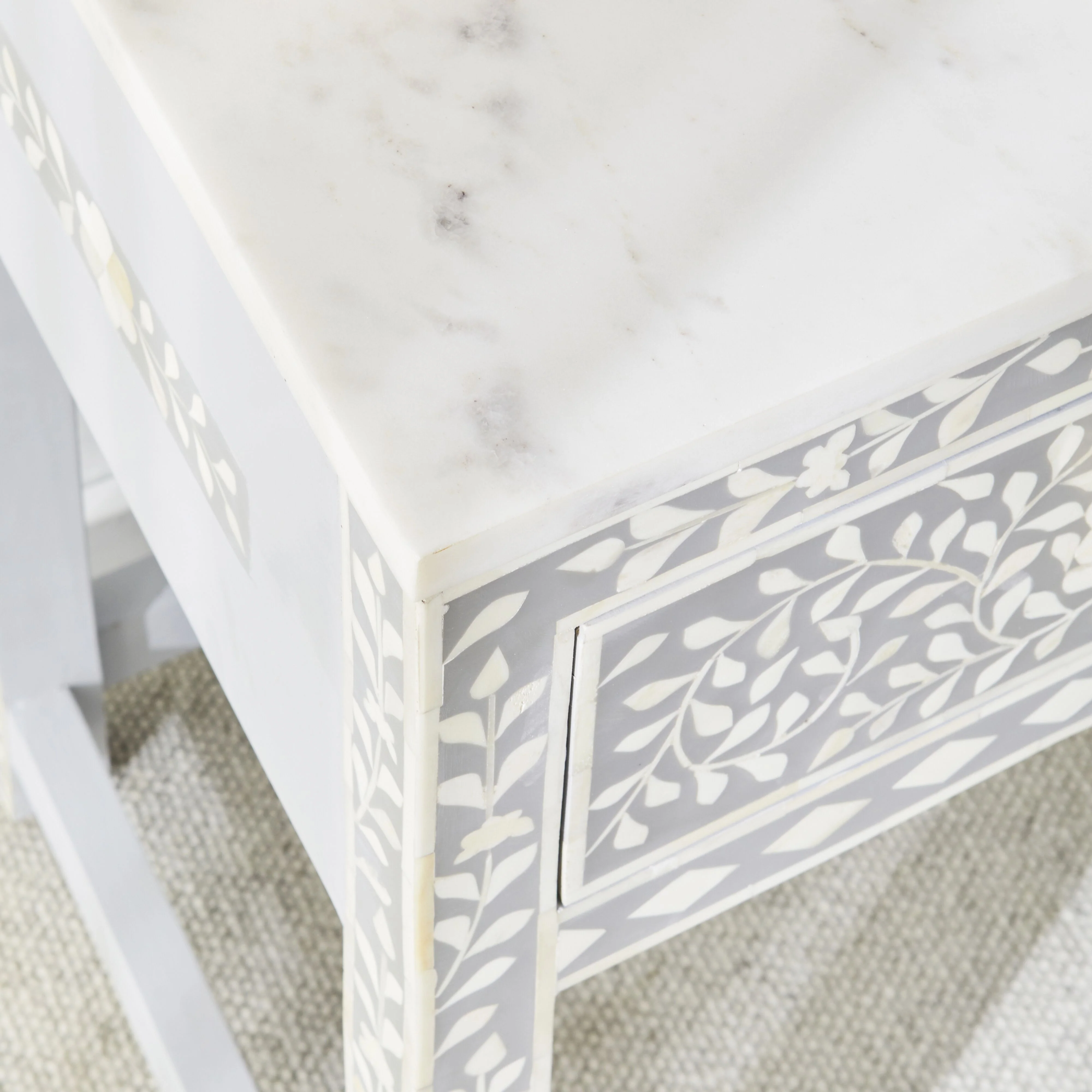 Bone Inlay Bedside Light Grey - Image 9