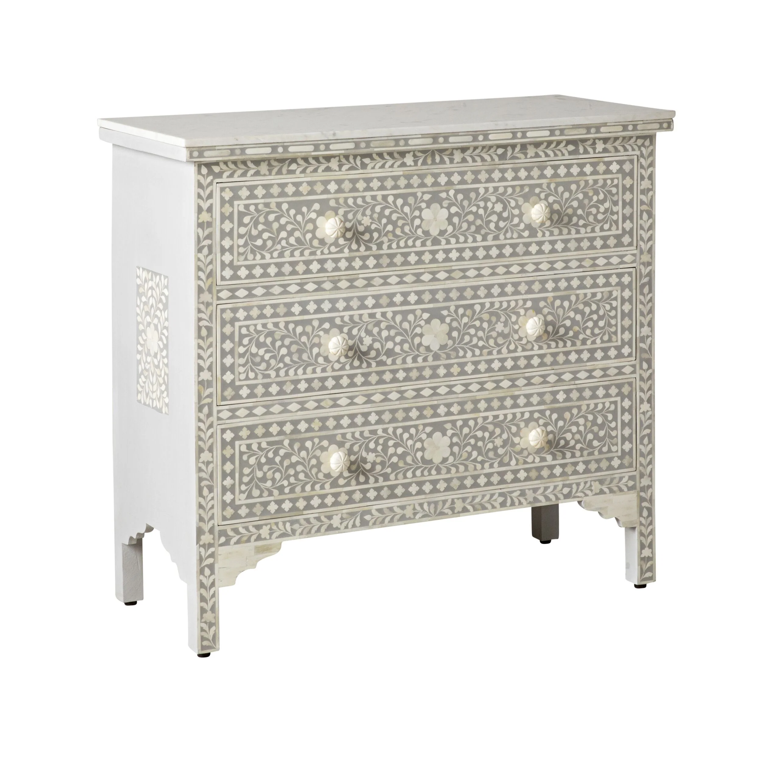 Bone Inlay Chest Light Grey - Image 2