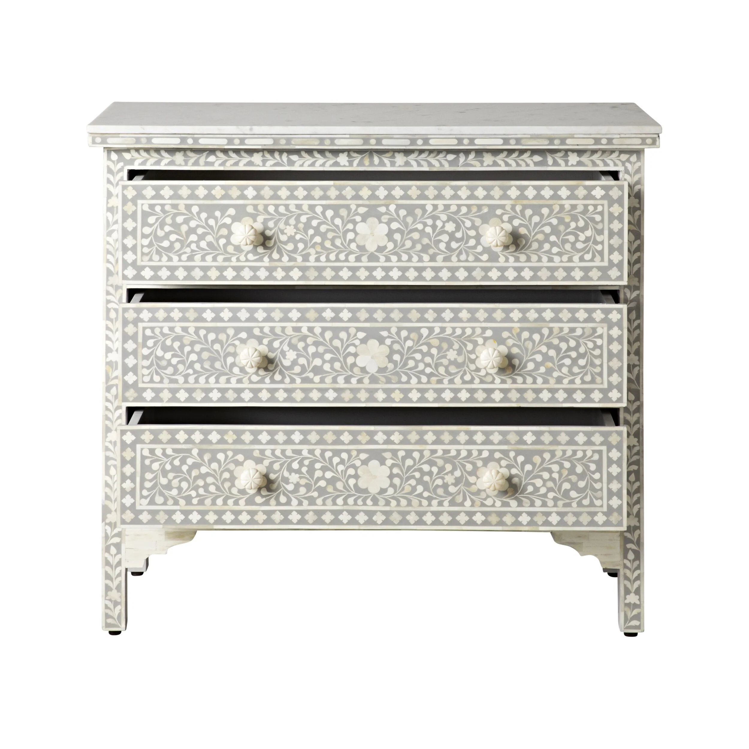 Bone Inlay Chest Light Grey - Image 5