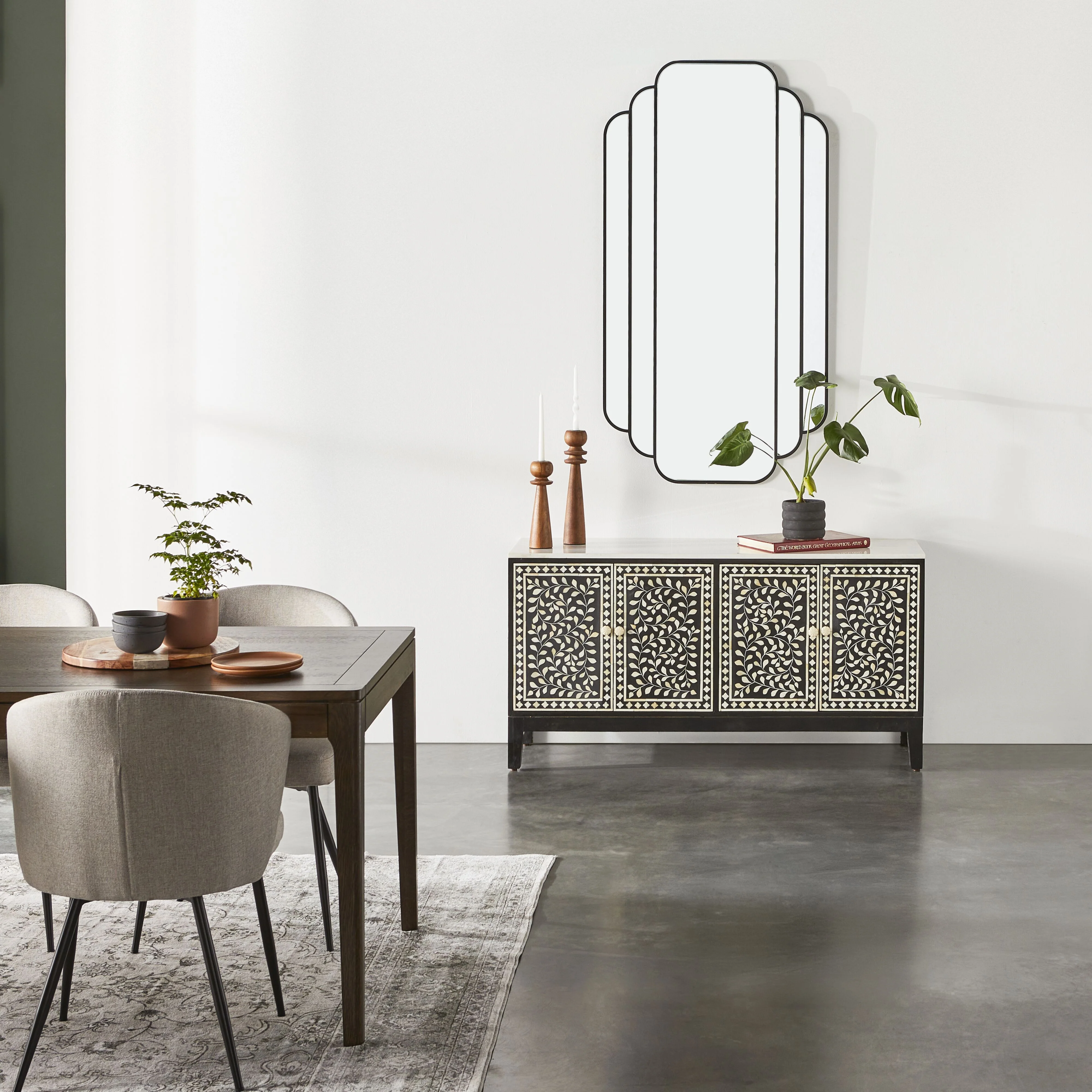 Bone Inlay Sideboard Black - Image 14