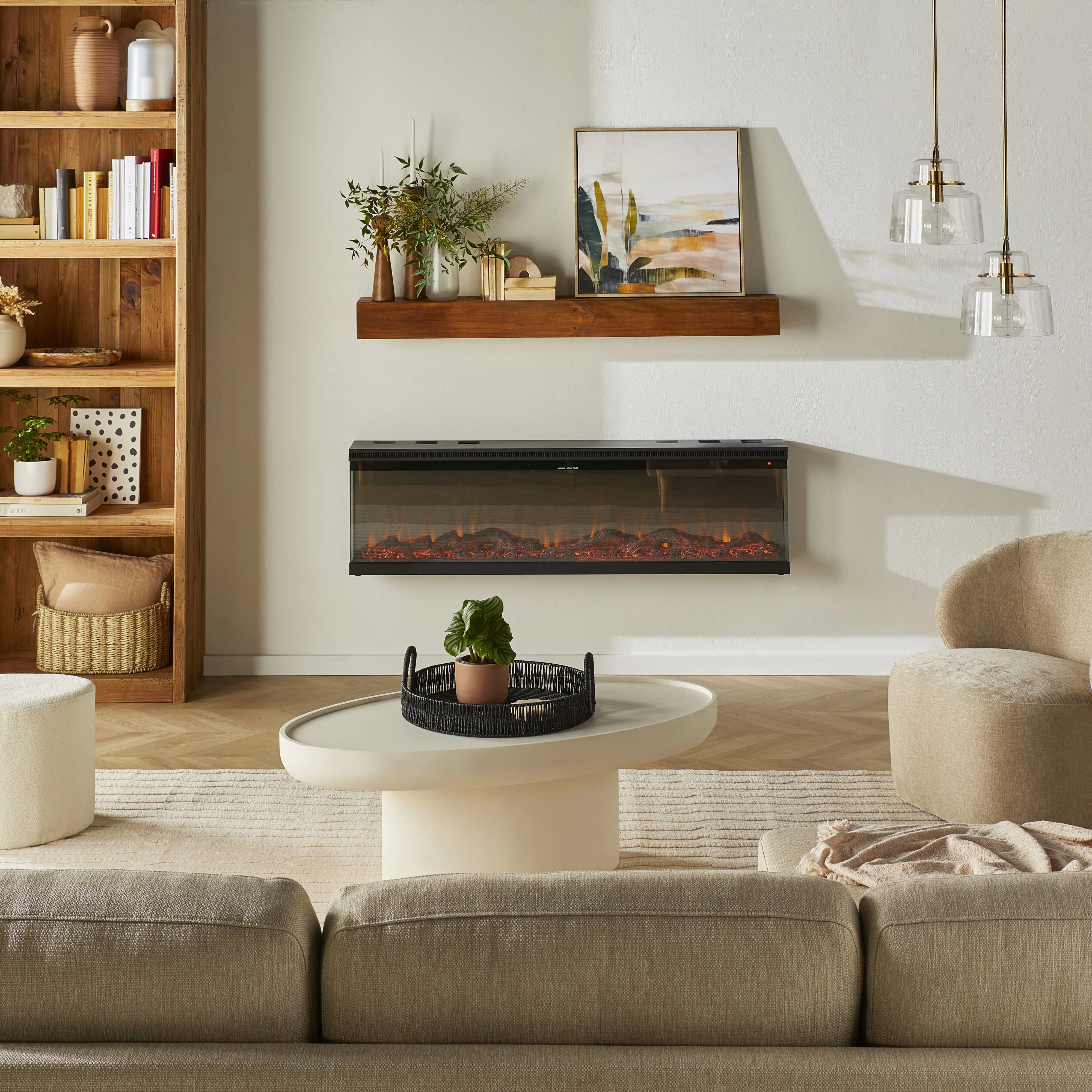 Boston Electric Fireplace 152x20x43cm - Image 24