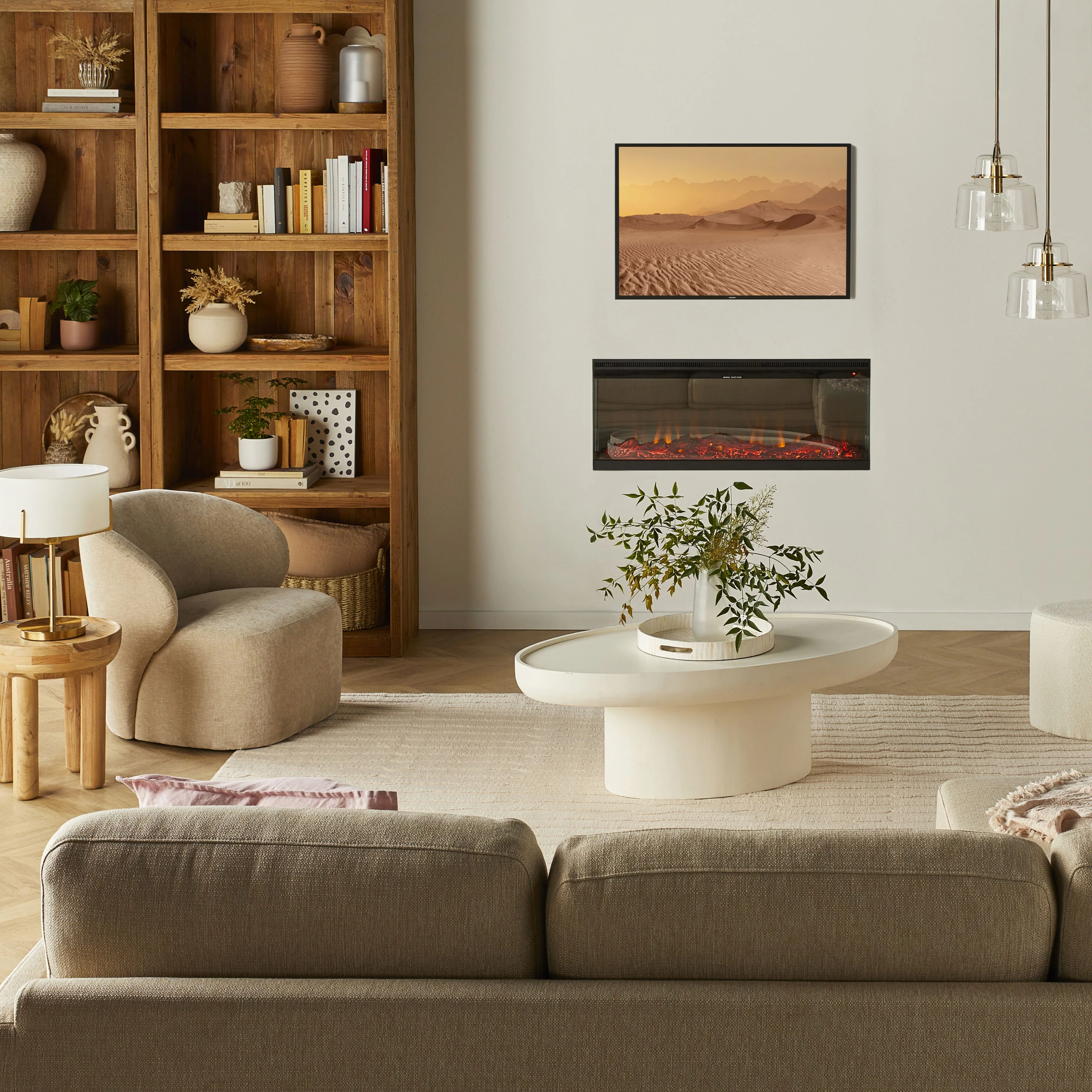Boston Electric Fireplace 152x20x43cm - Image 27