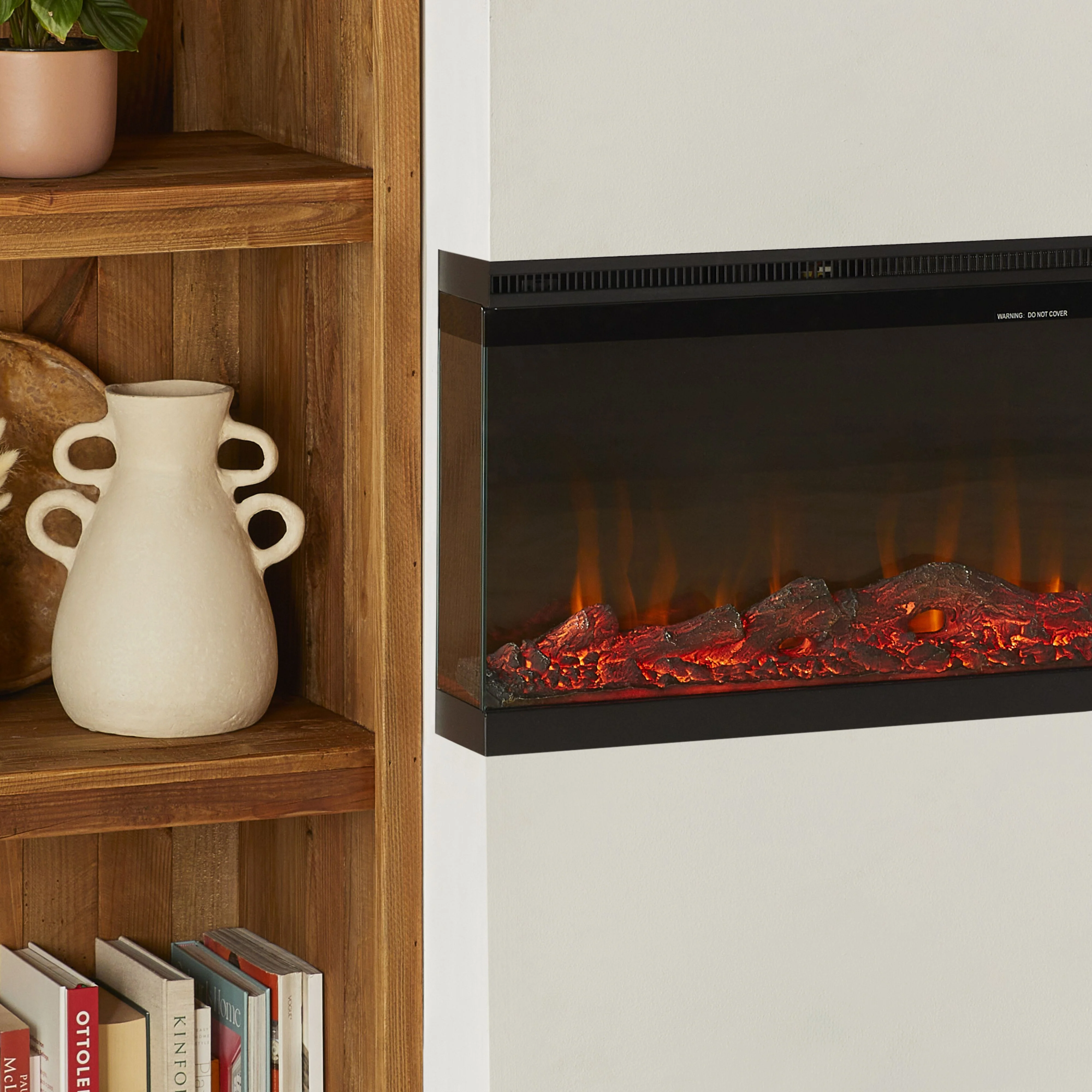 Boston Electric Fireplace 152x20x43cm - Image 30