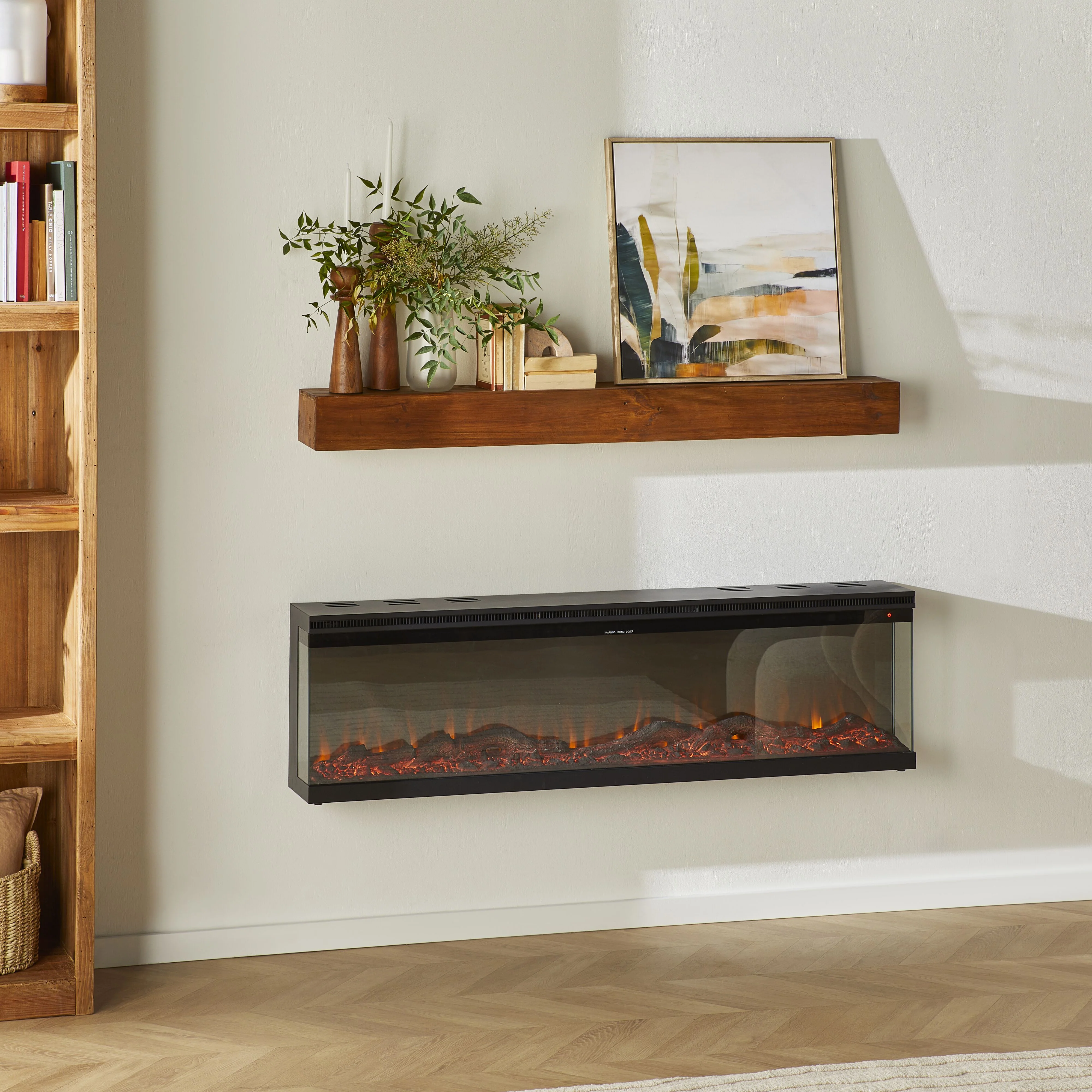 Boston Electric Fireplace 152x20x43cm - Image 5