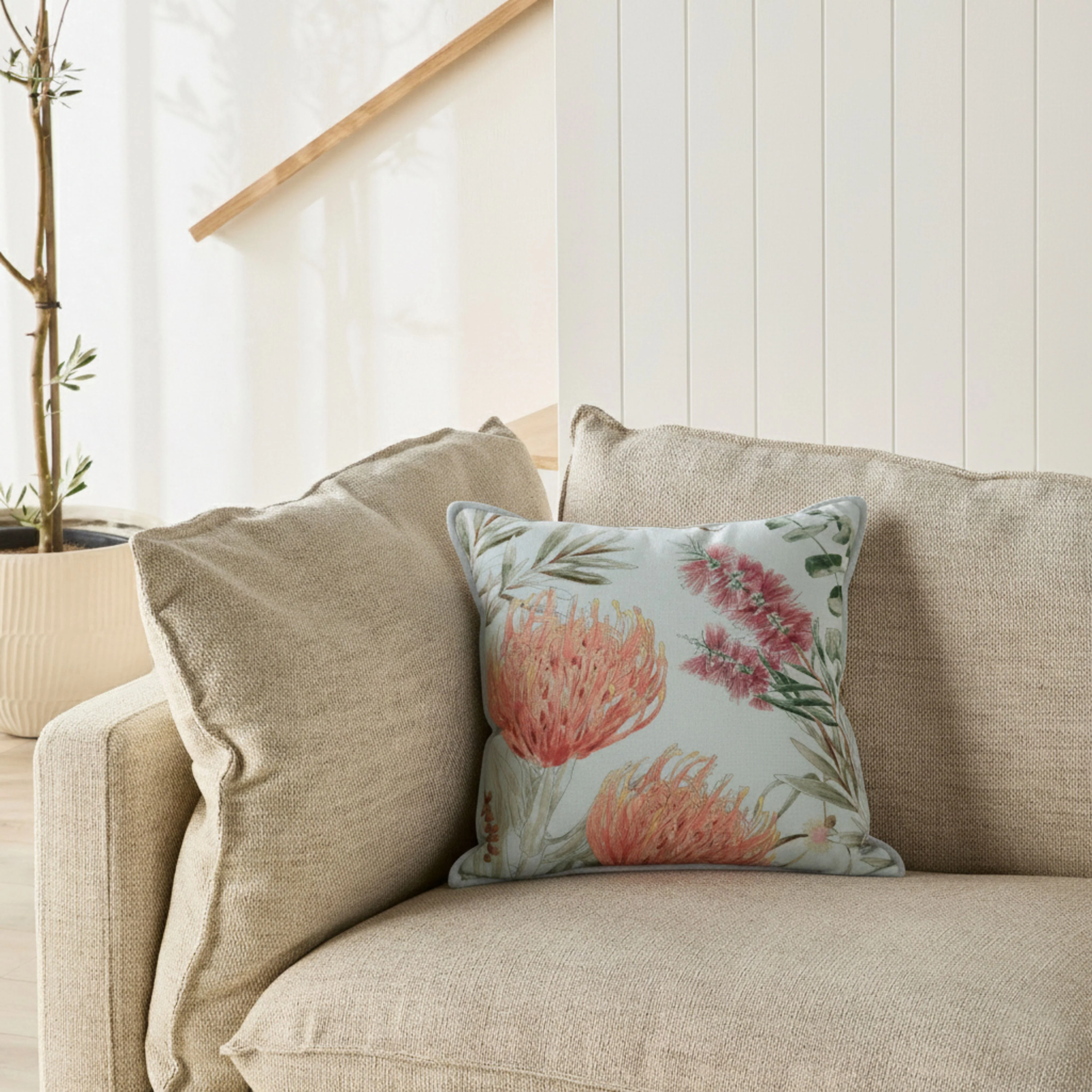 Botanica Bottle Brush Cushion 45x45cm - Image 5