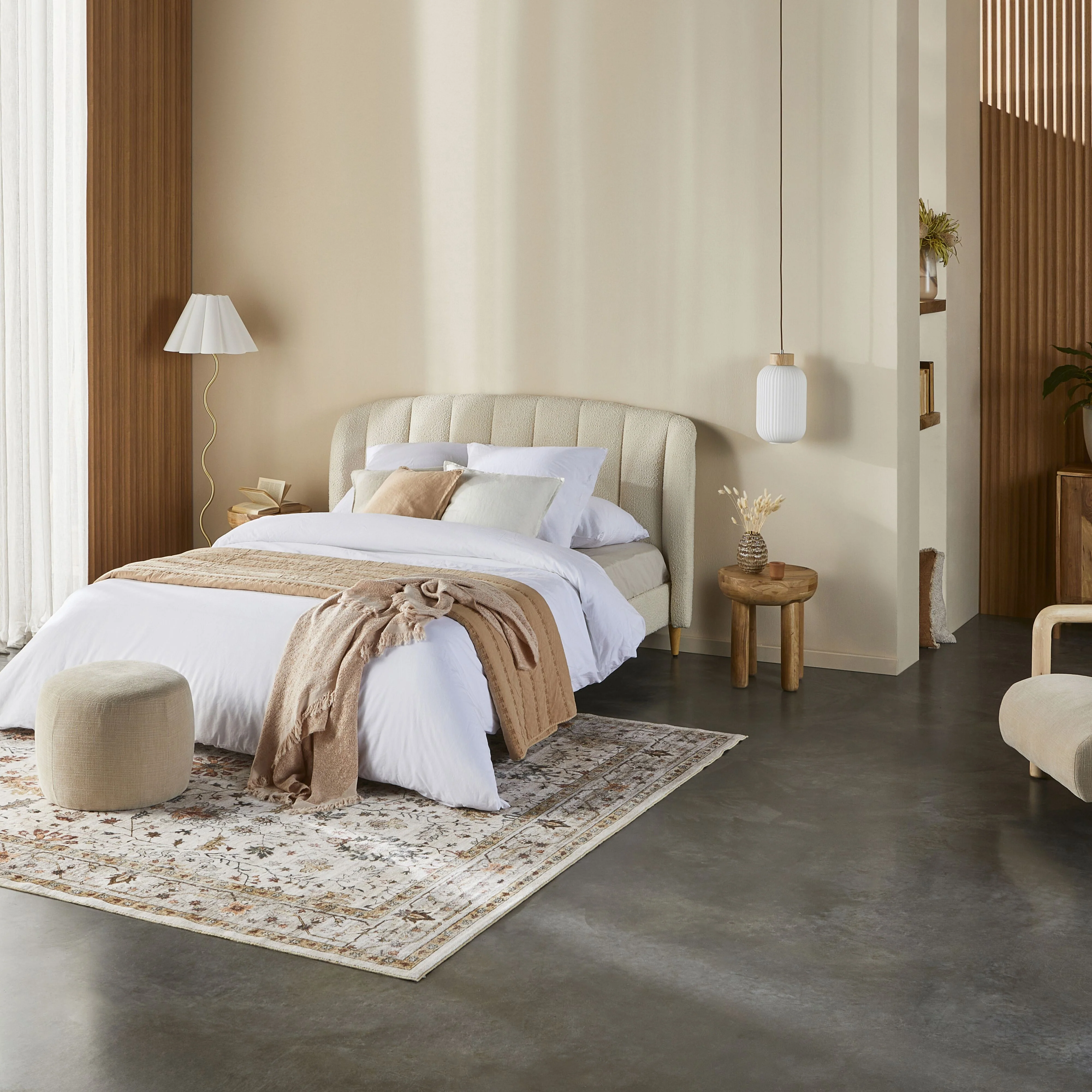 Boucle Bed Queen - Image 7
