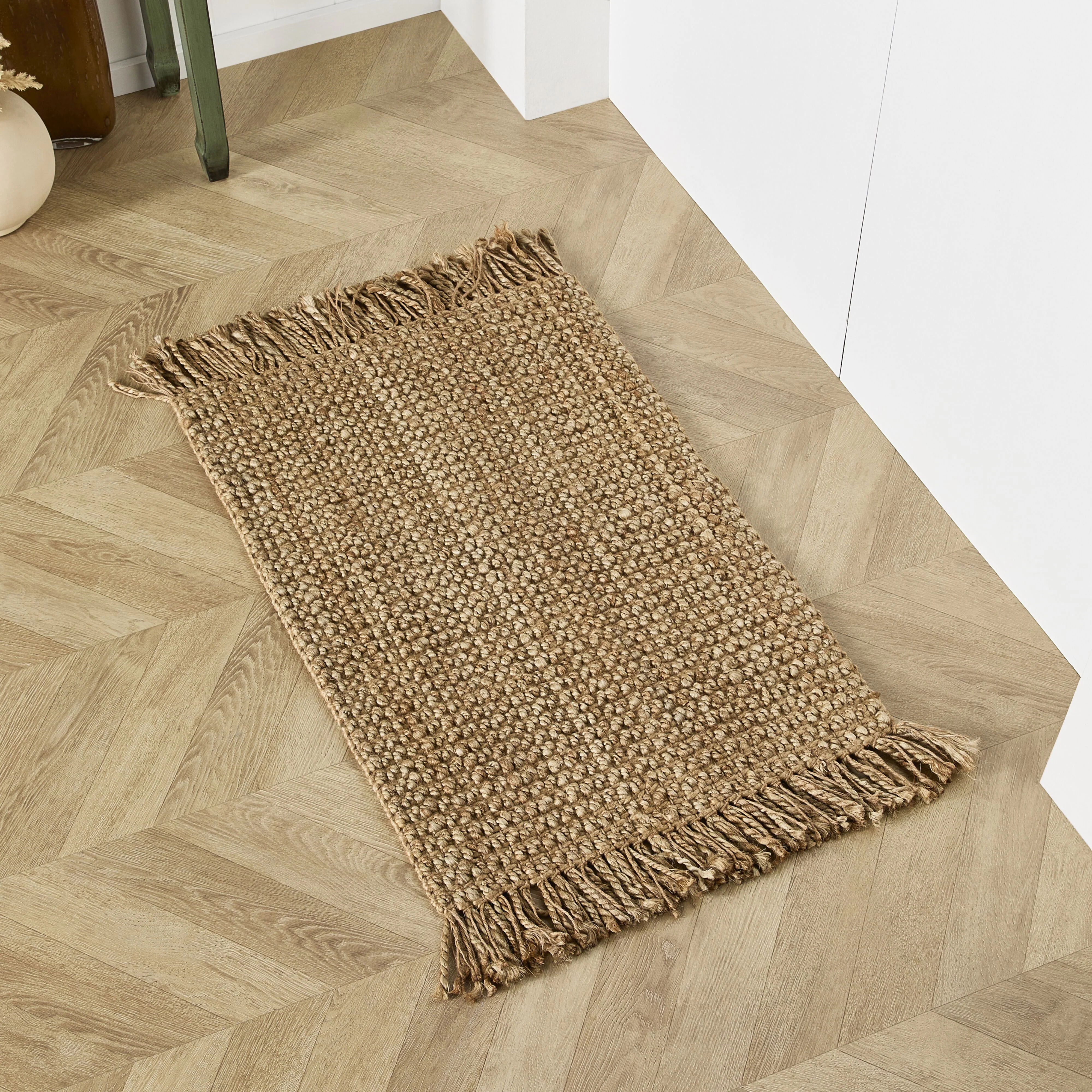 Boucle Fringe Jute Doormat 60x90cm - Image 4