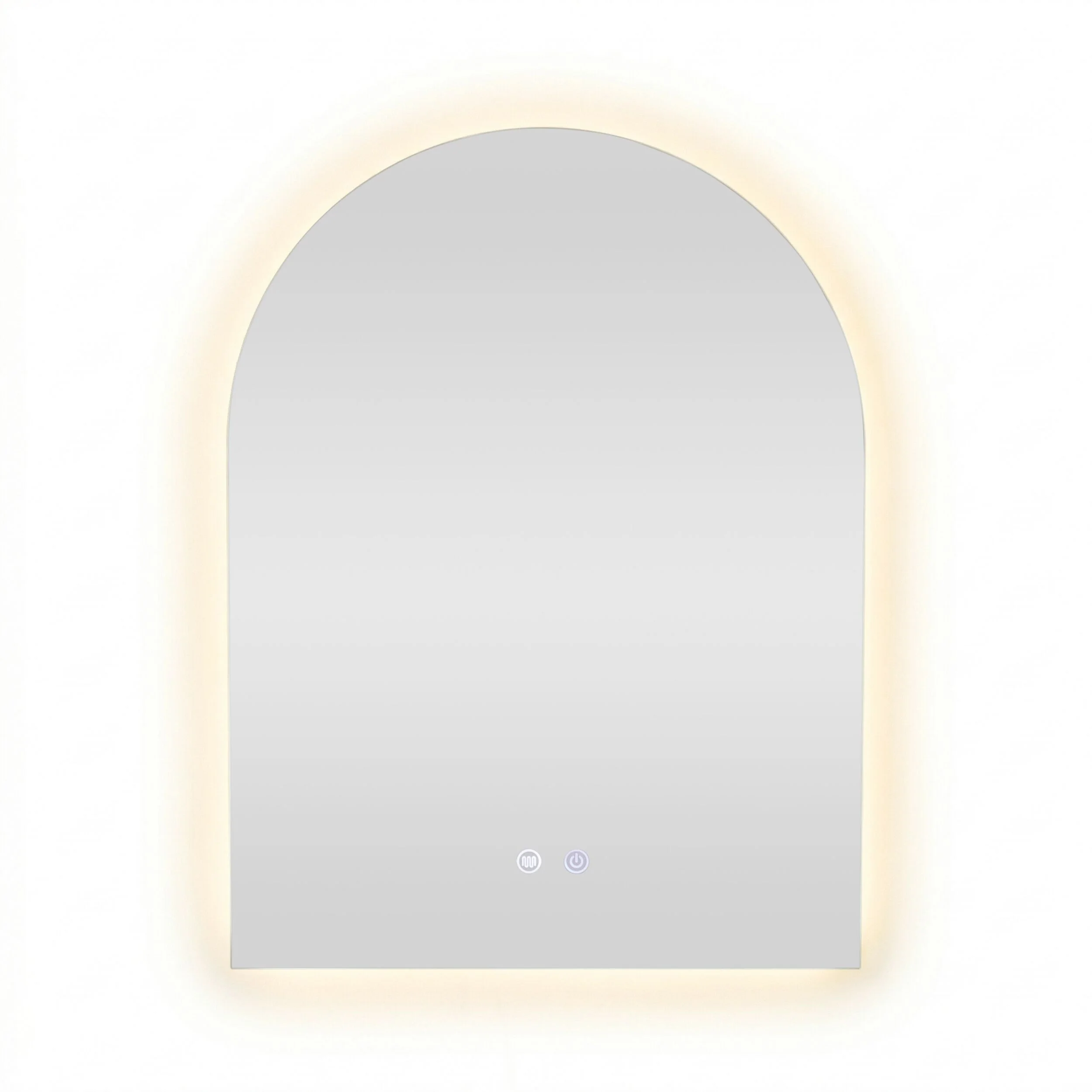Bowen Arch LED Vanity Mirror Silver 60x80cm - Image 3