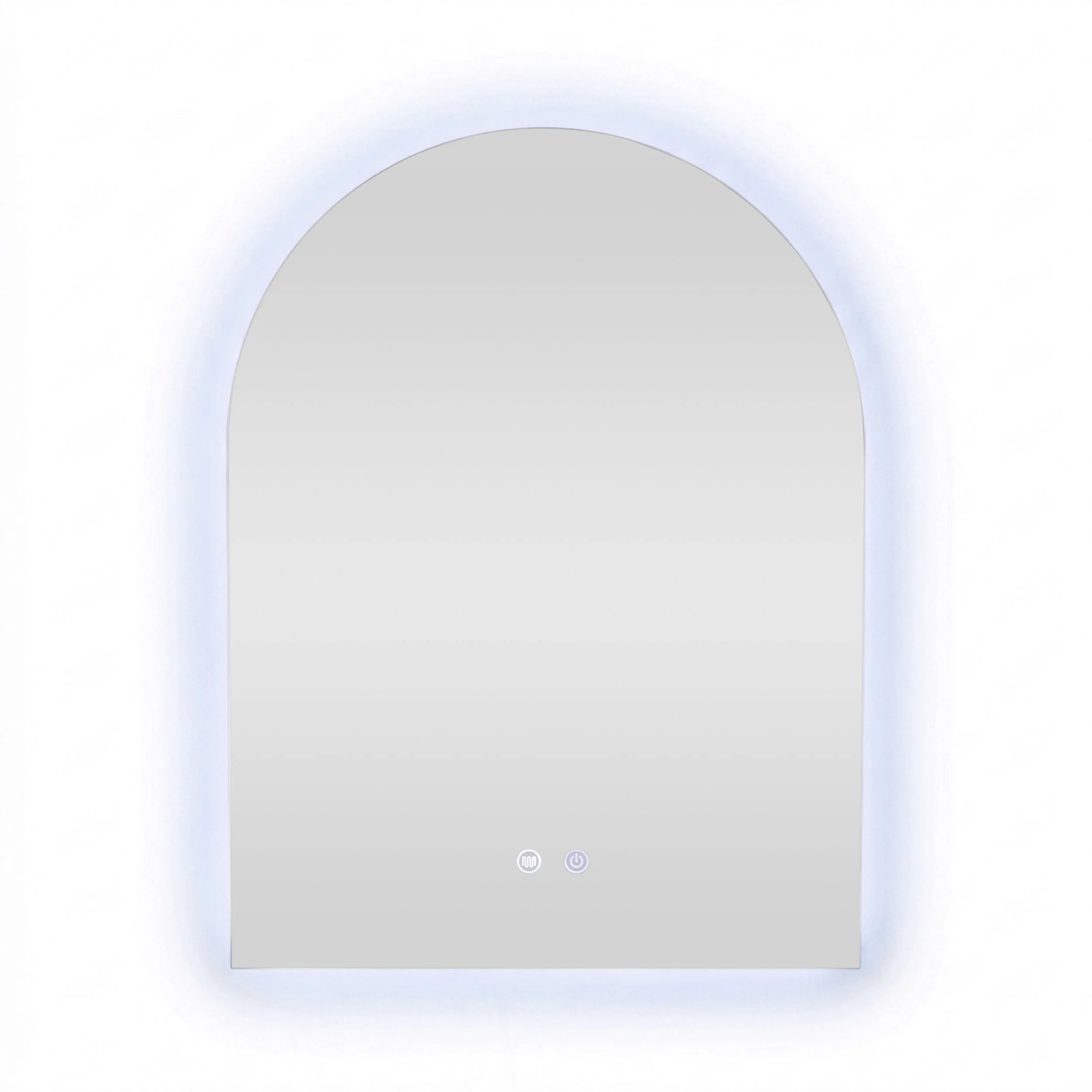 Bowen Arch LED Vanity Mirror Silver 60x80cm - Image 4