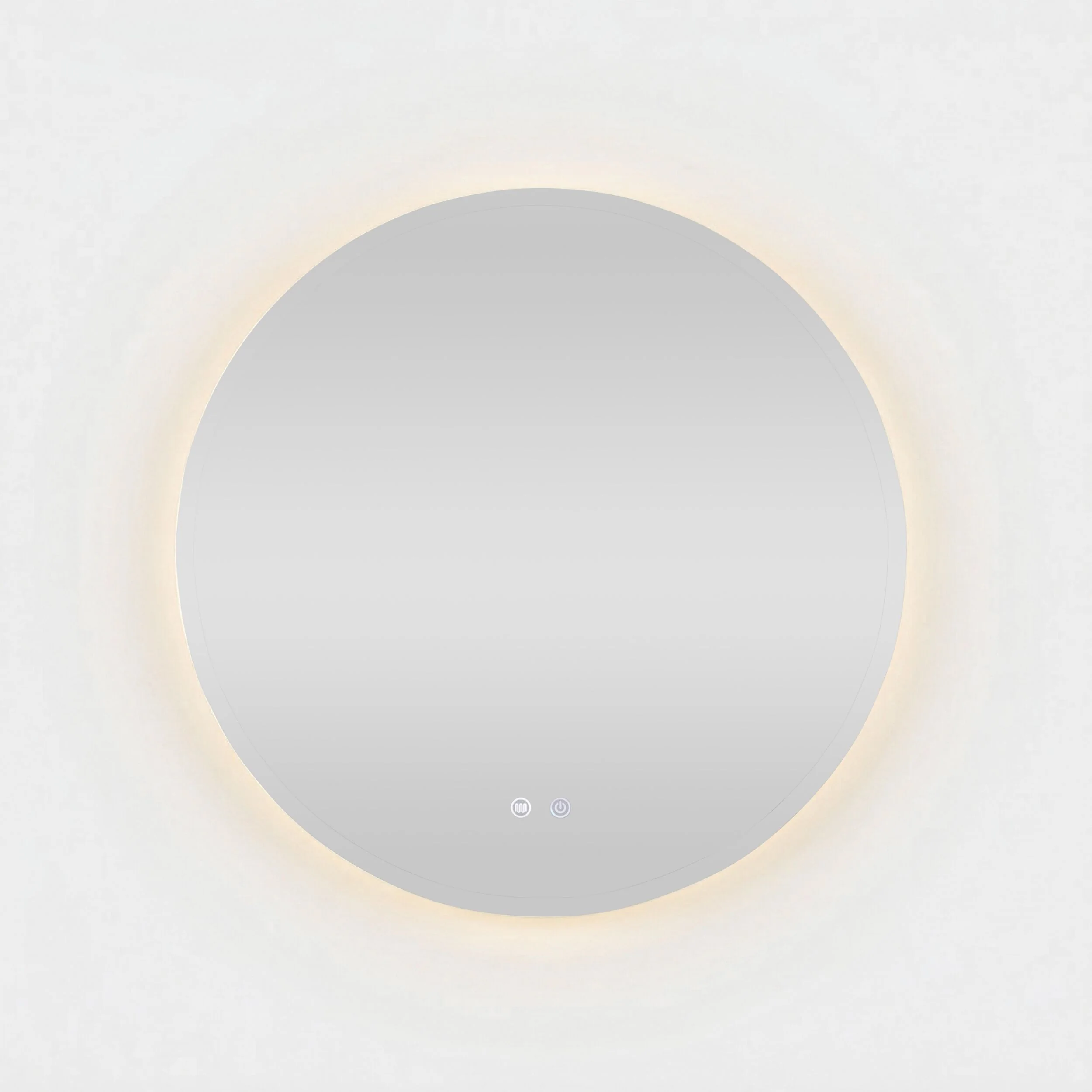 Bowen Round LED Vanity Mirror Silver 90cm - Image 3