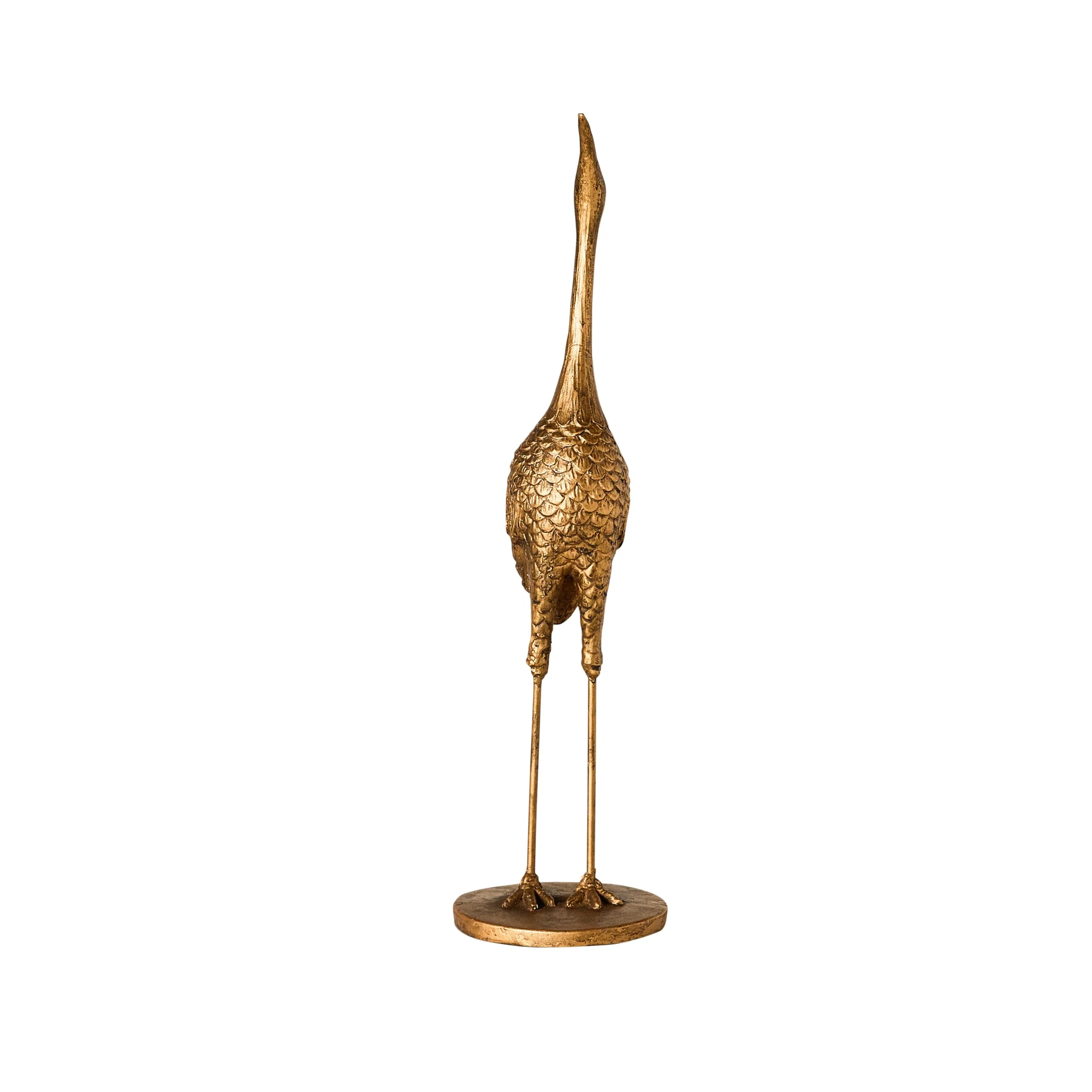 Brass Crane Statue - Image 2