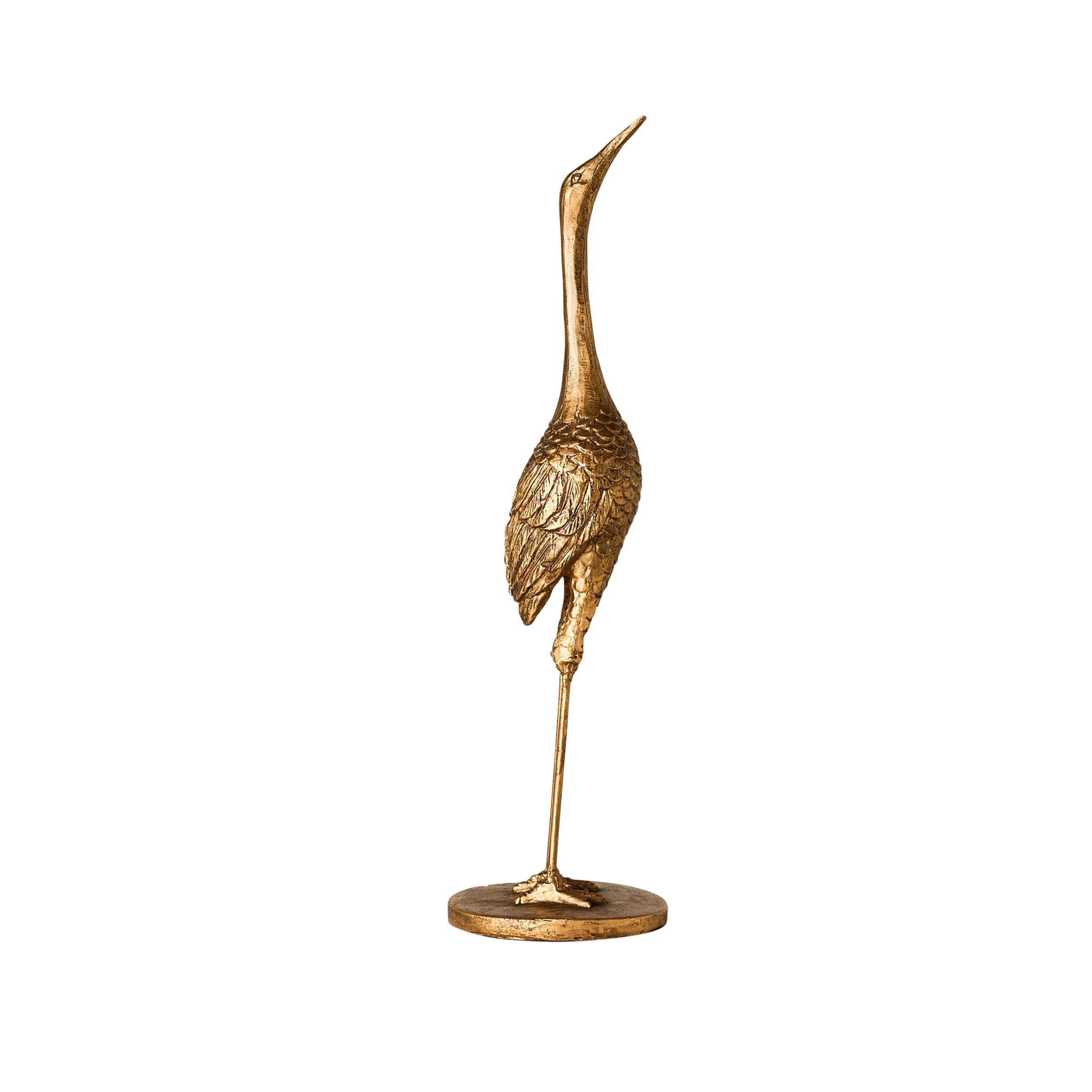 Brass Crane Statue - Image 3