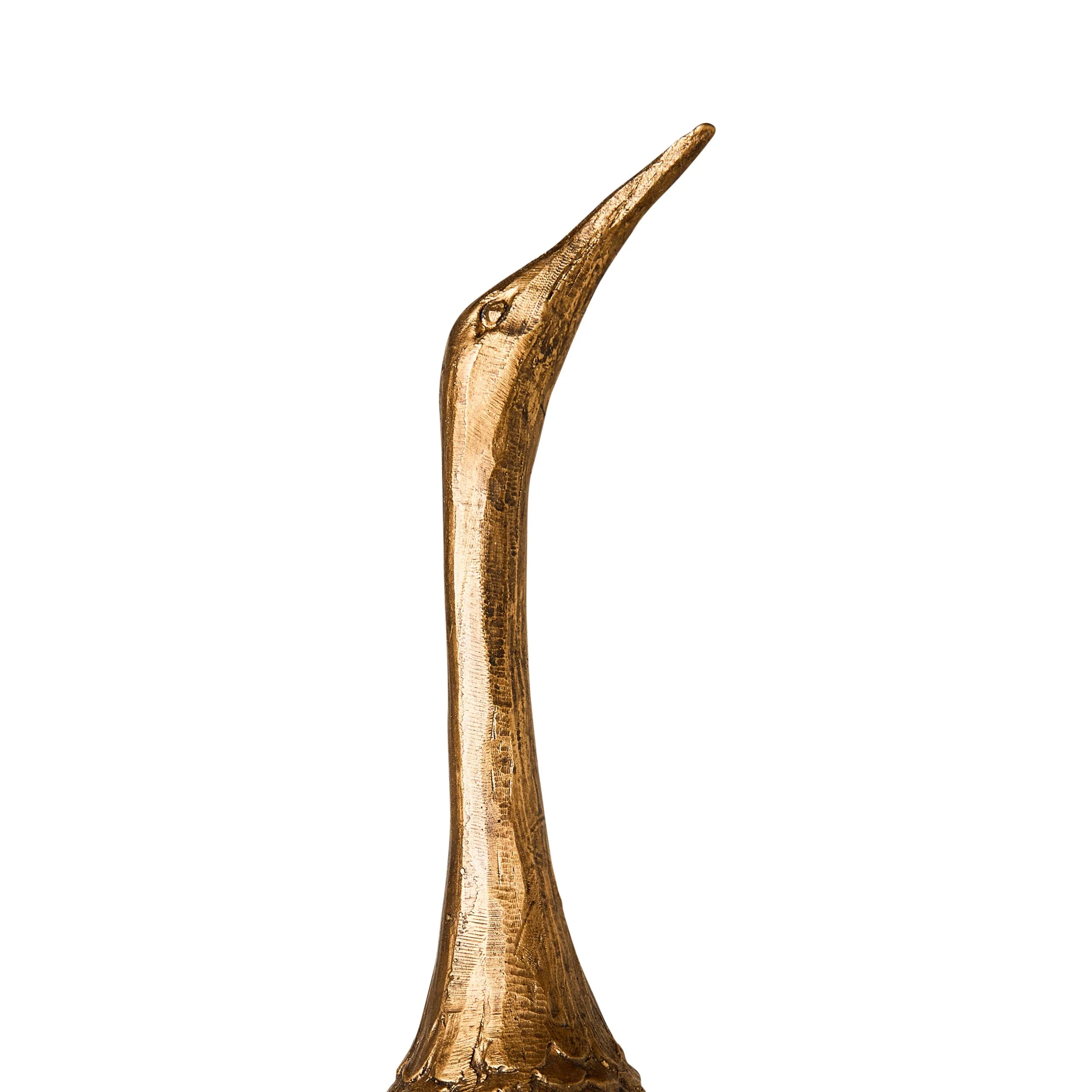 Brass Crane Statue - Image 4