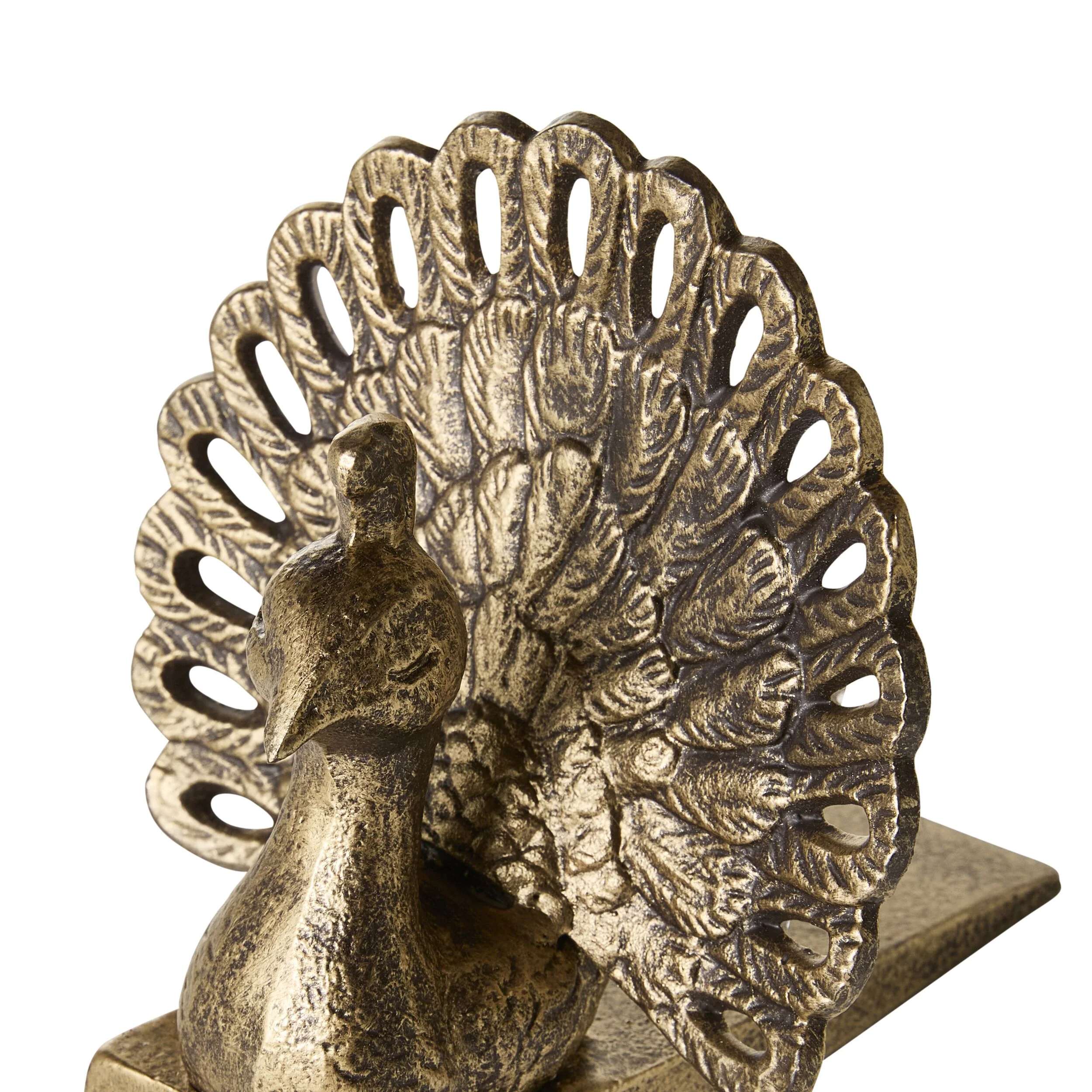 Brass Peacock Door Stop - Image 3