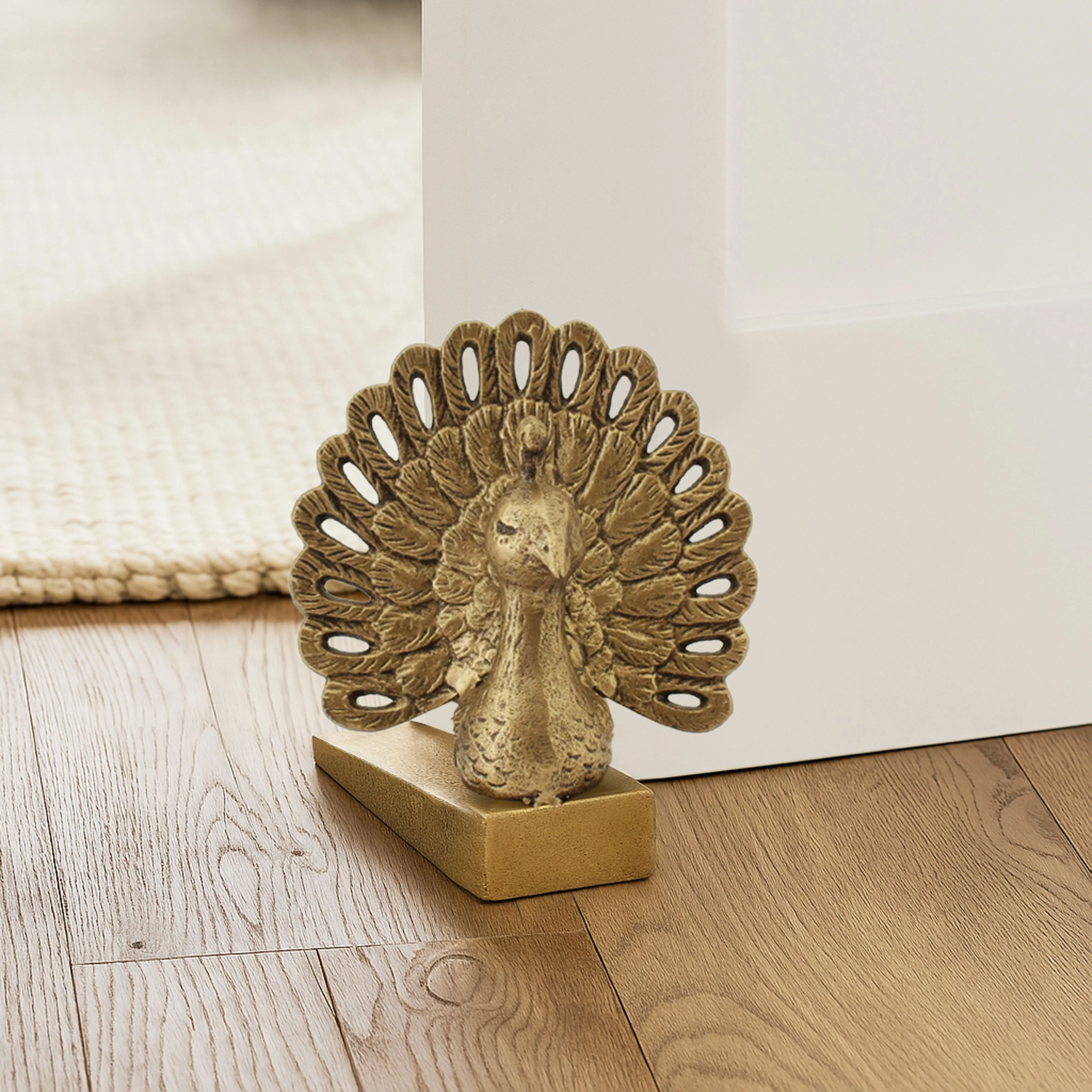 Brass Peacock Door Stop - Image 4