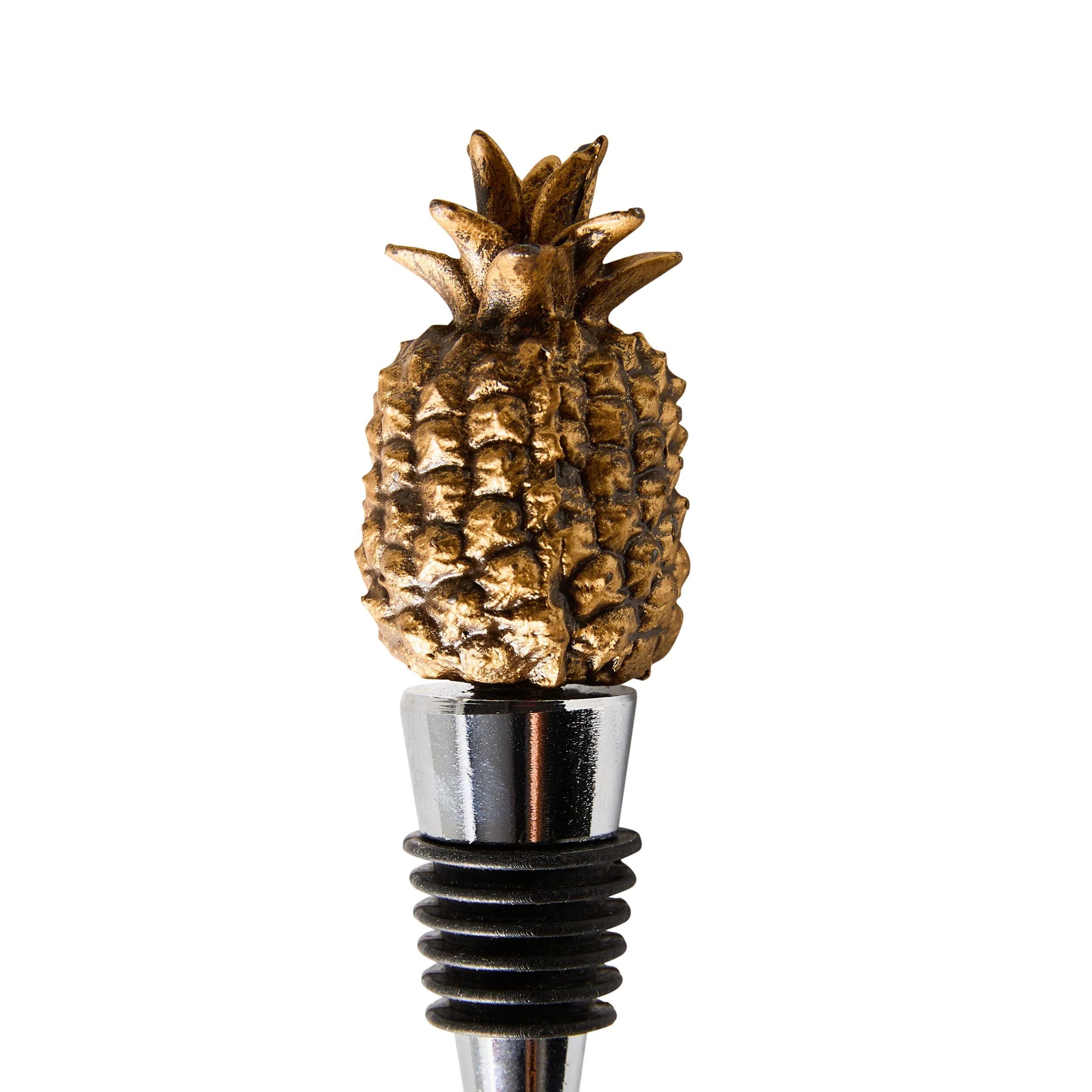 Brass Pineapple Bottle Stopper - Image 2