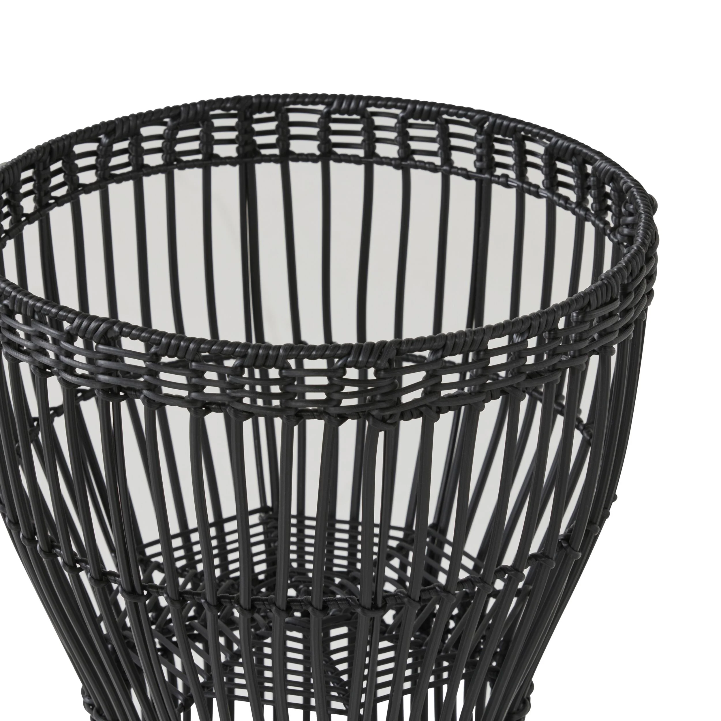 Bristol Woven Plant Stand Black - Image 4