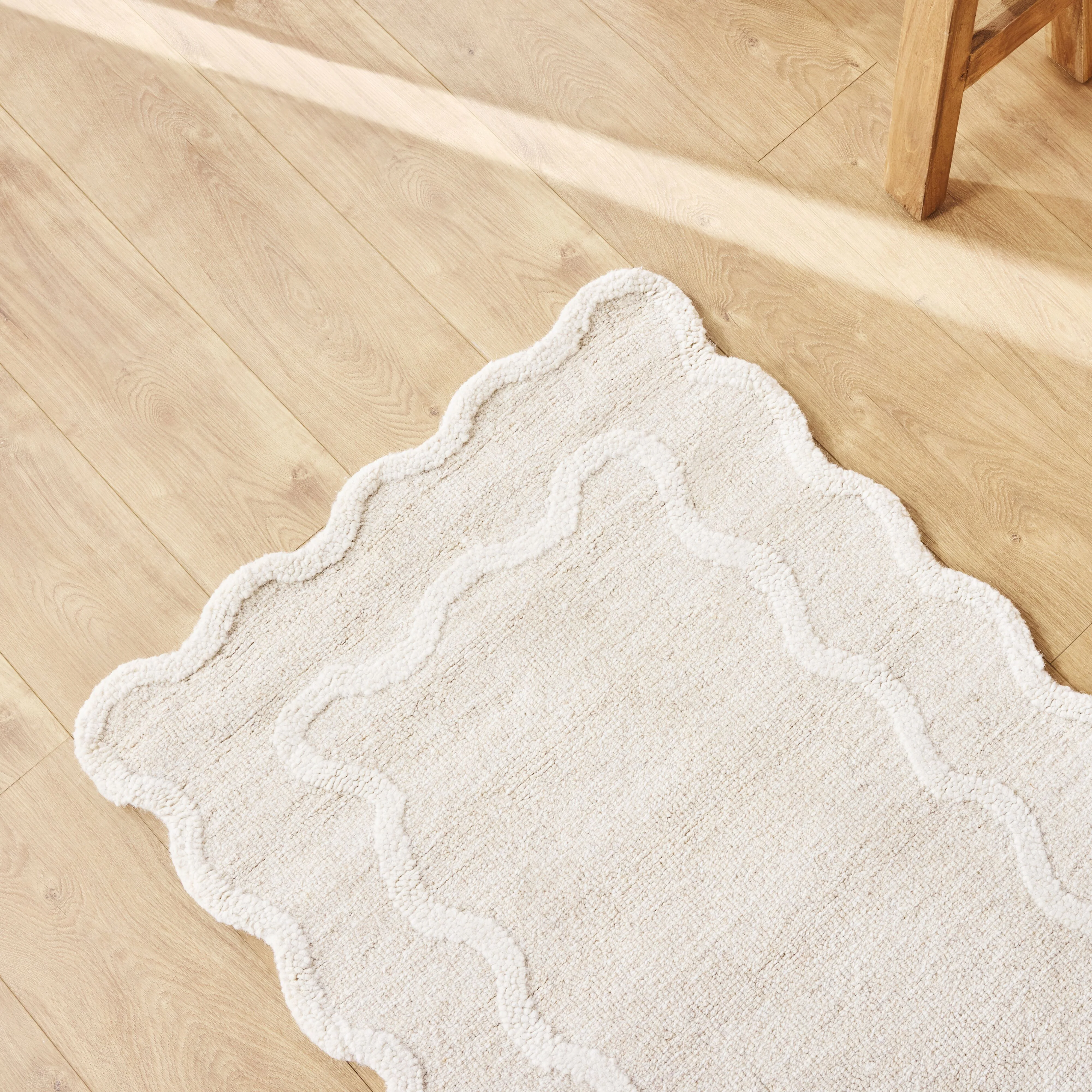 Bromby Scalloped Wool Runner 80x300cm - Image 5