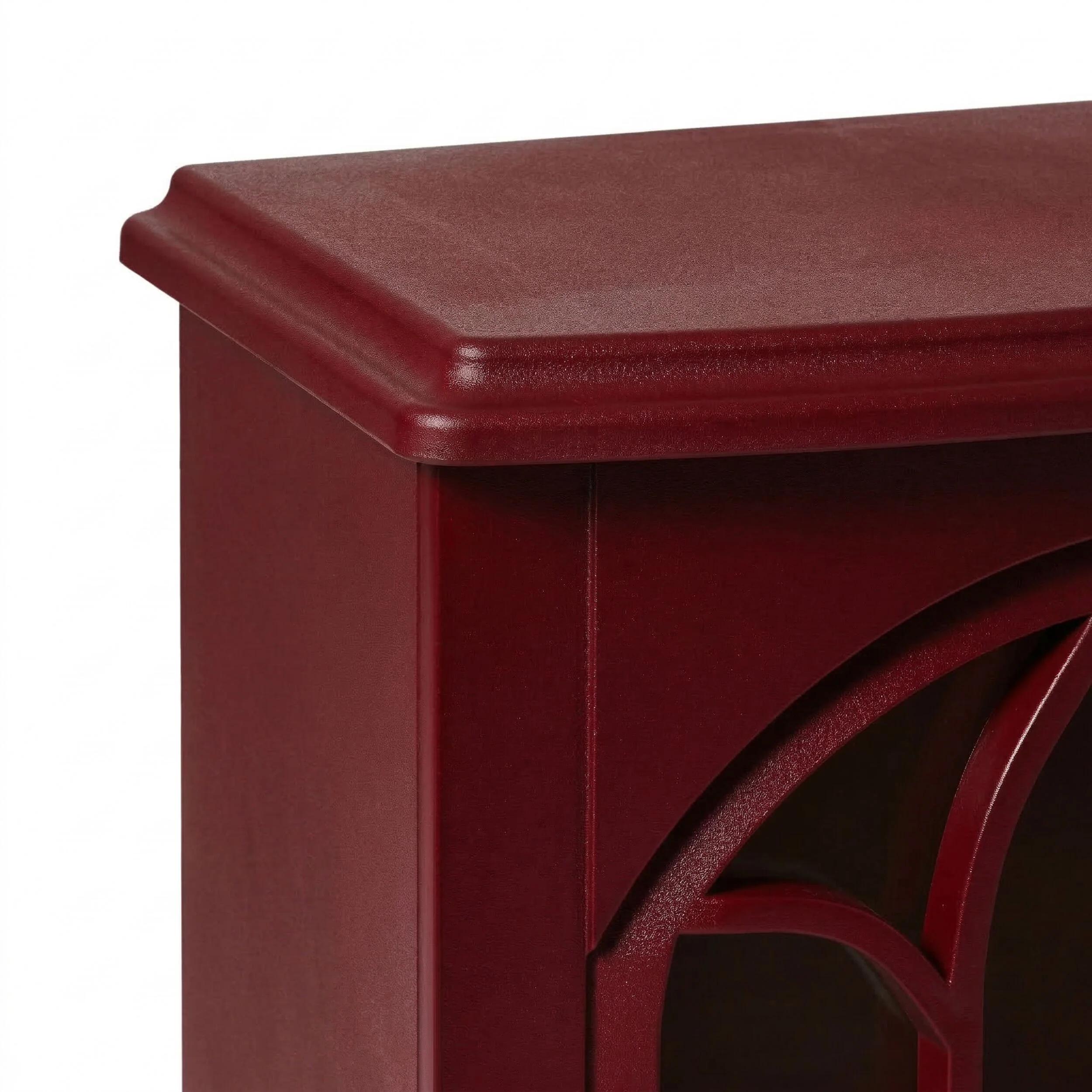 Bromley Electric Fireplace Burgundy - Image 5