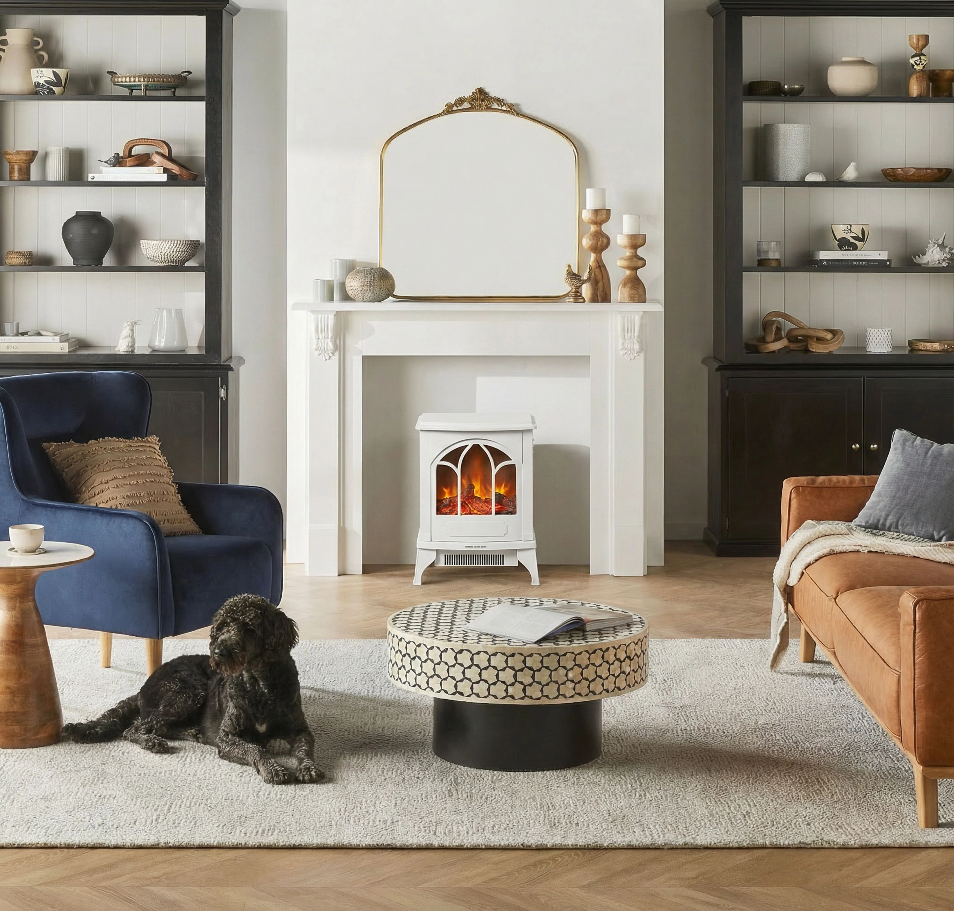 Bromley Electric Fireplace White - Image 7