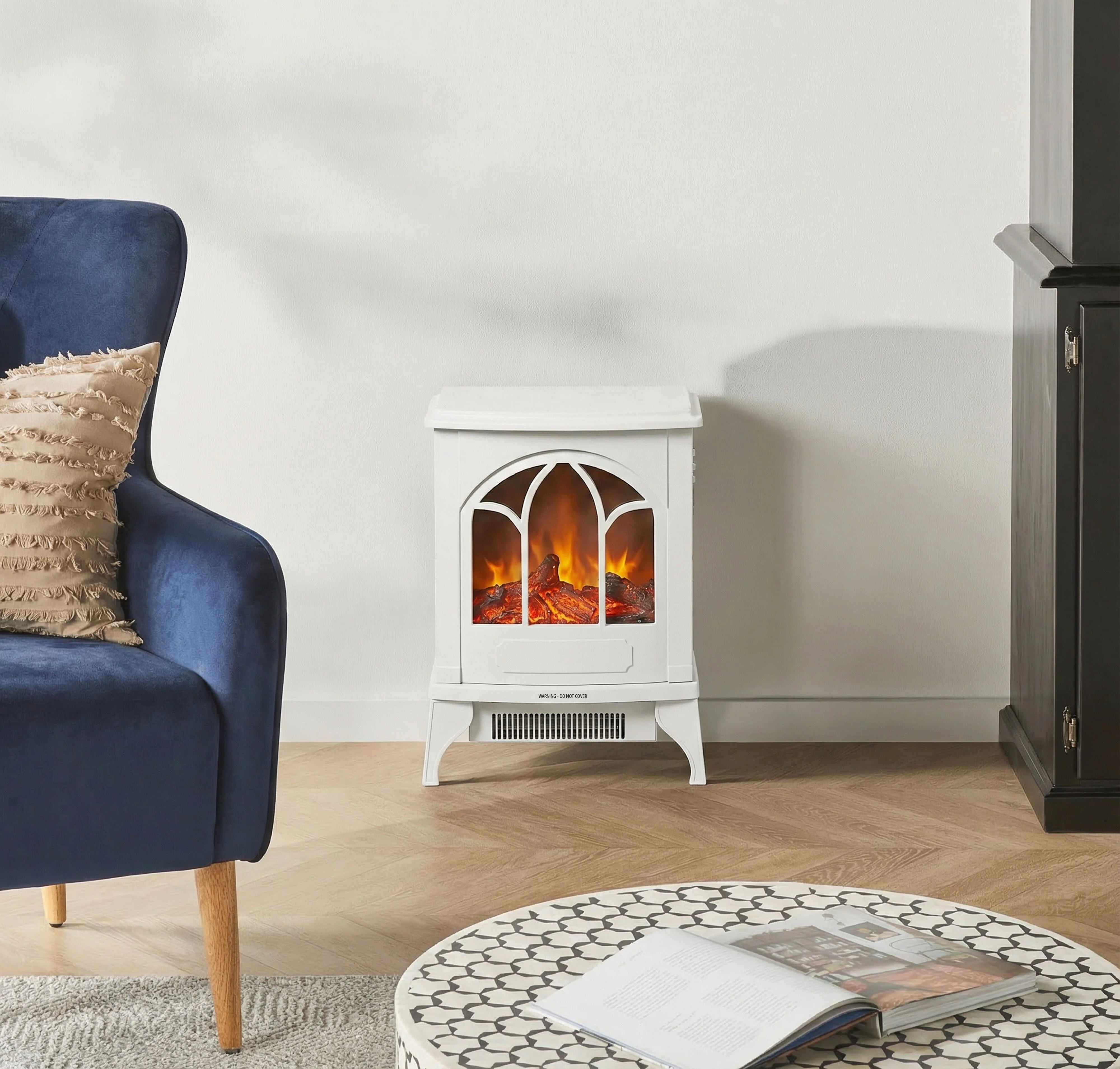 Bromley Electric Fireplace White - Image 8