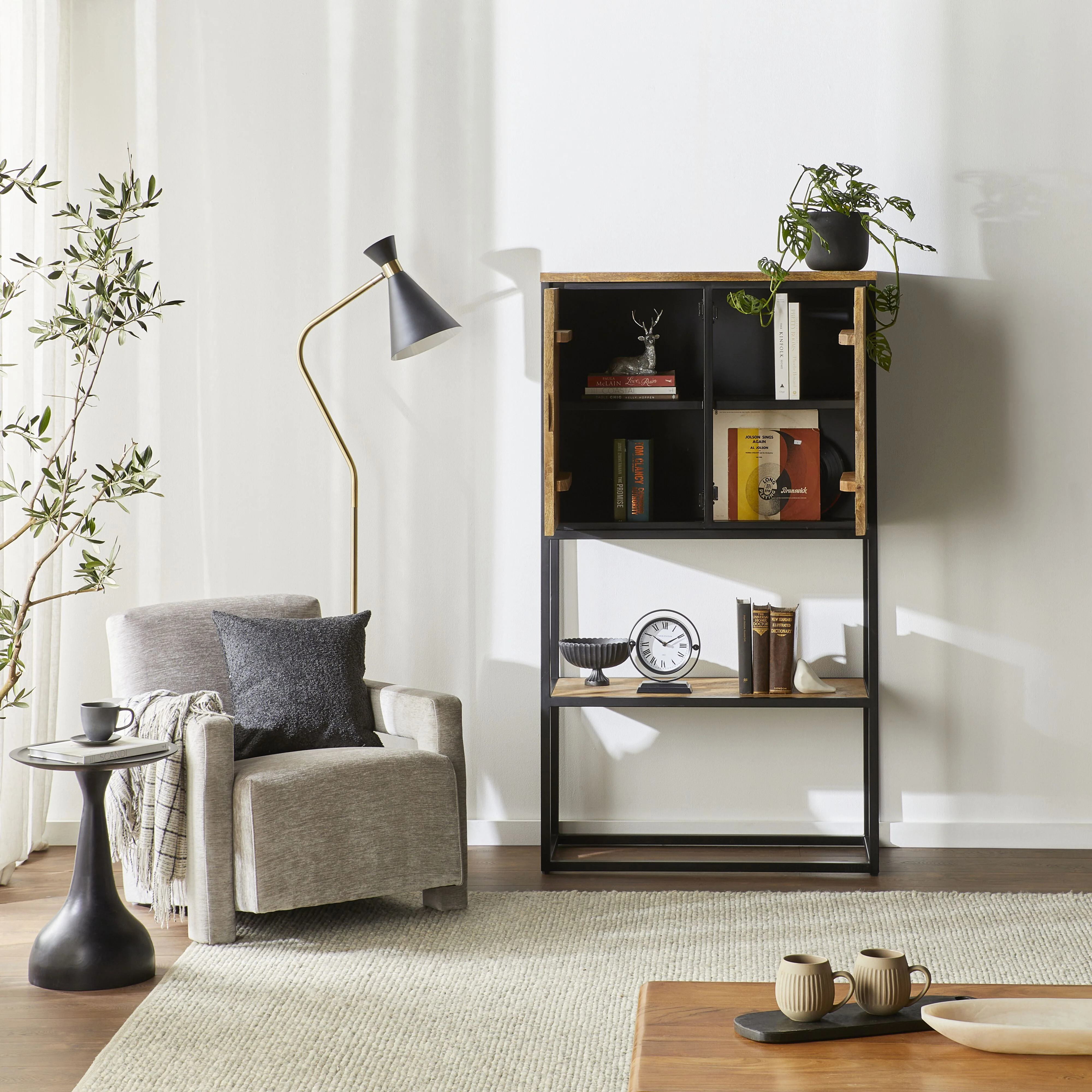 Brompton 2 Door Bookshelf - Image 8
